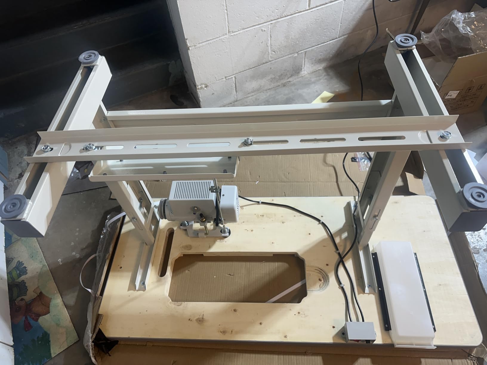 Juki DDL-8700-H Industrial Straight Stitch Sewing Machine, K.D table & Servo Motor DIY customer photo 1