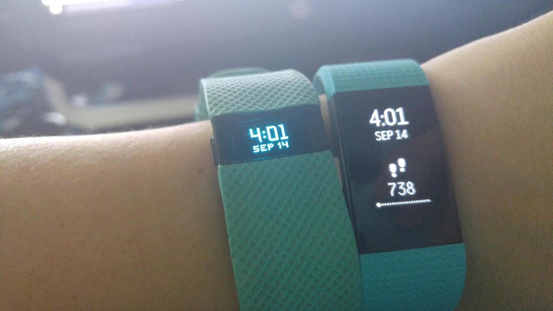 Fitbit Charge 2 Heart Rate + Fitness Wristband, Black, Large (US Version), 1 Count customer photo 2