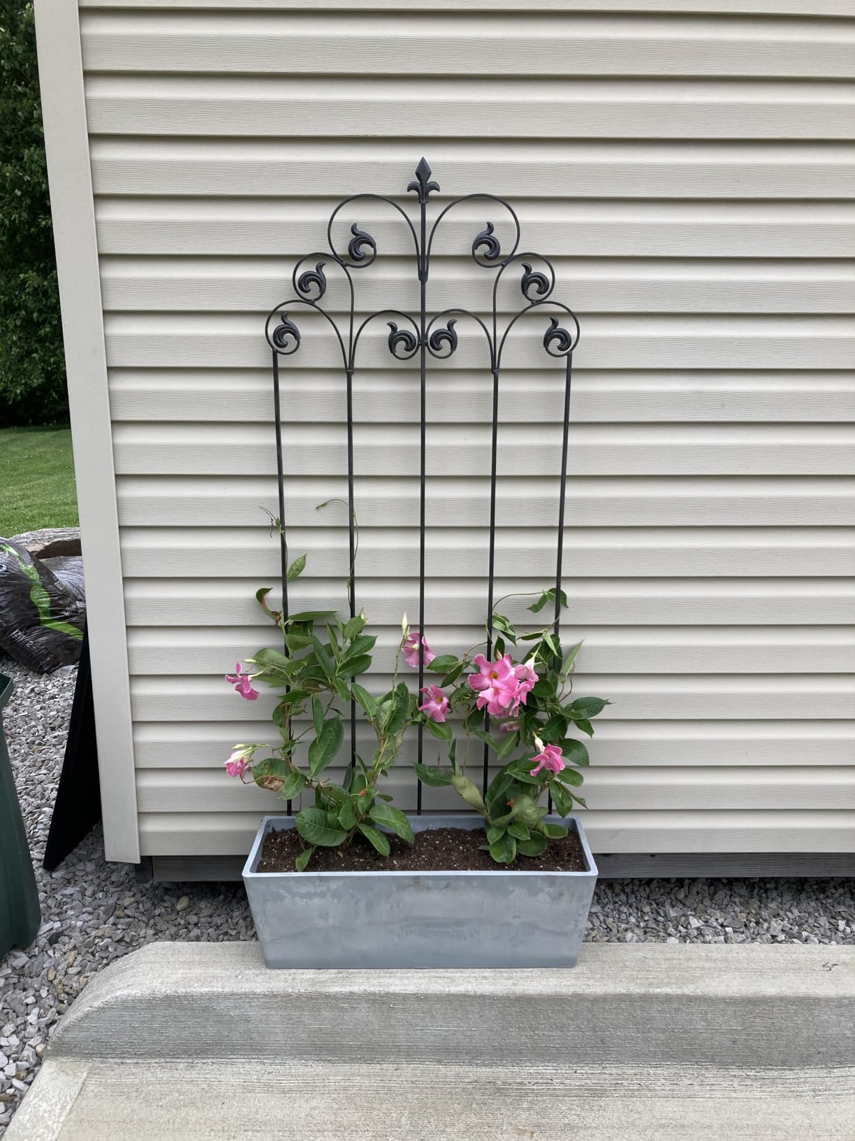 Arcadia Garden Products PSW U45TP Plastic/Stone/Wood Composite Simplicity Window Box, No Drainage Hole (Drillable), 17.5
