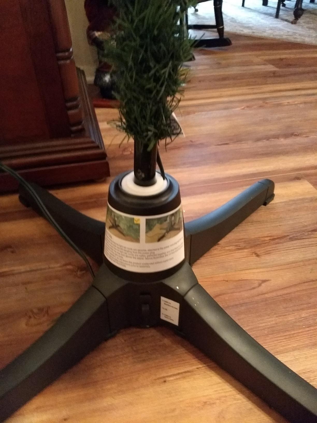 Teal Turtle Winter Wonder Rotating Christmas Tree Stand for Artificial Trees customer photo 2