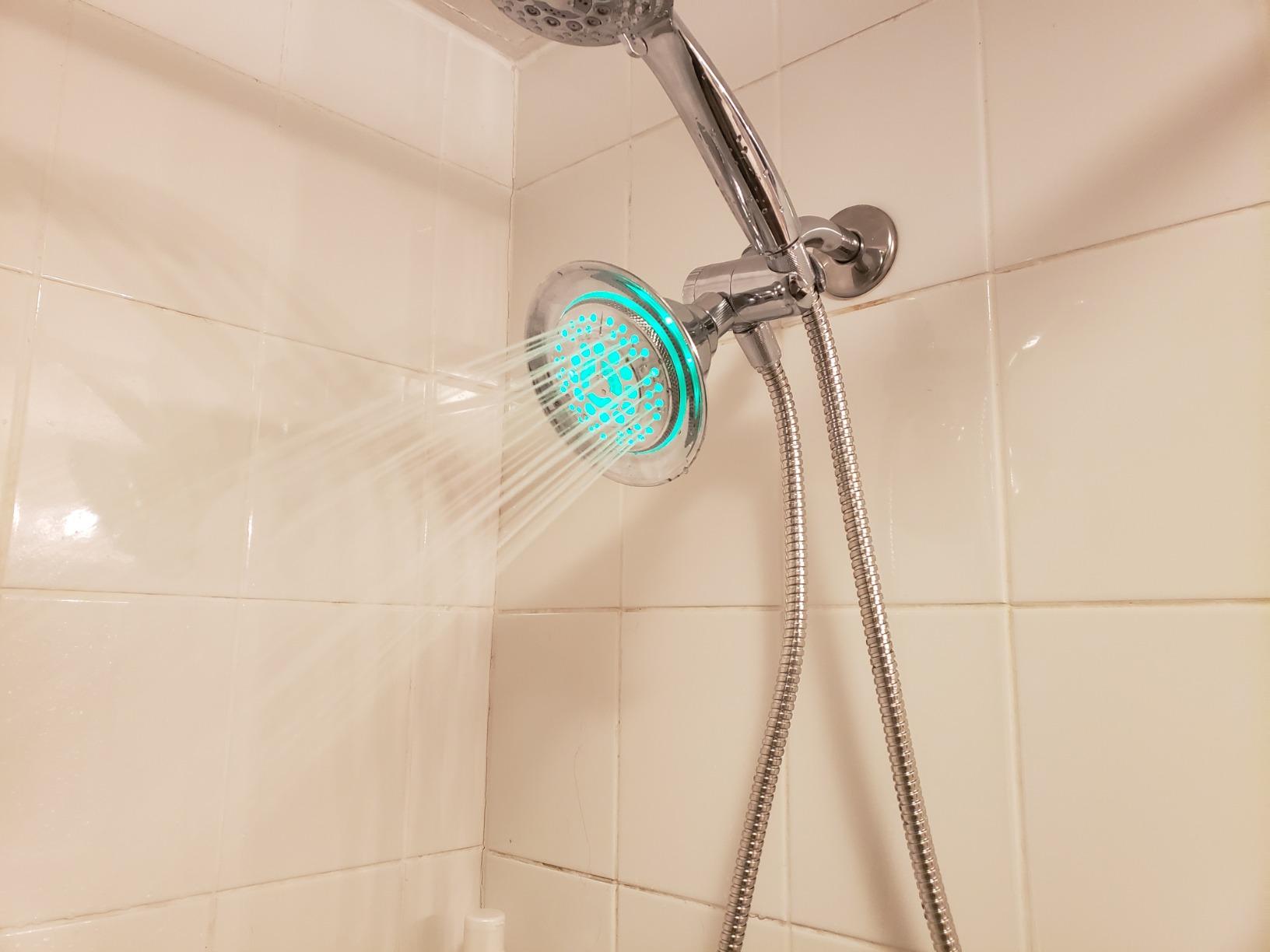 Hotel Spa 2 in 1 Shower System LED Shower Head with Hands-Free Option and LED Lighting customer photo 2