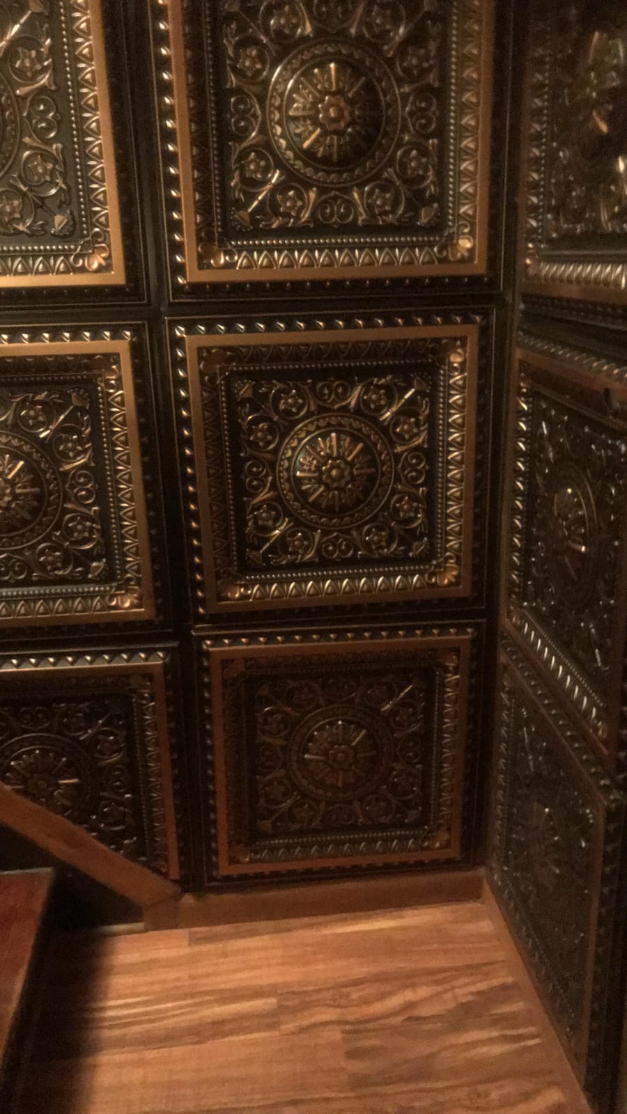 uDecor Marseille Antique Copper Ceiling Tiles - 2 ft. x 2 ft. Decorative Ceiling Tiles, Box of 10, Faux Tin Look, Class A Fire Rated customer photo 2