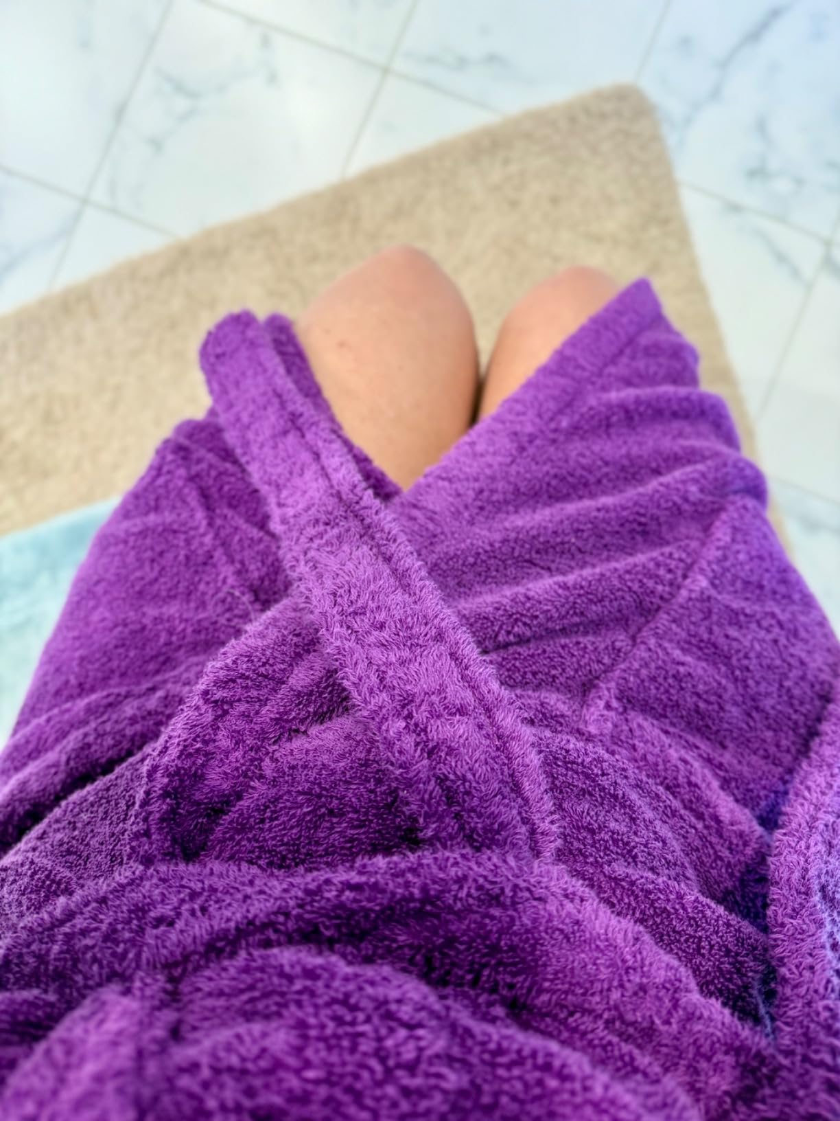 Classic Turkish Towels CTT Premium 100% Turkish Cotton Terry Cloth Bath Robe for Women & Men, Soft & Plush Long Unisex Robe customer photo 2