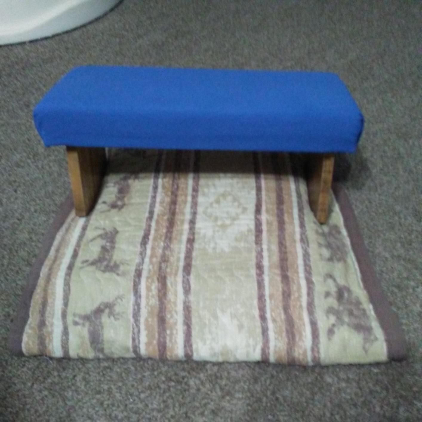 Meditation Bench (NAT. White), Seiza, Sustainable Acacia Wood with Curved Bottom Edges for The Perfect Posture, Meditation Stool, Prayer Bench, Meditation Chair, Yoga Stool customer photo 1