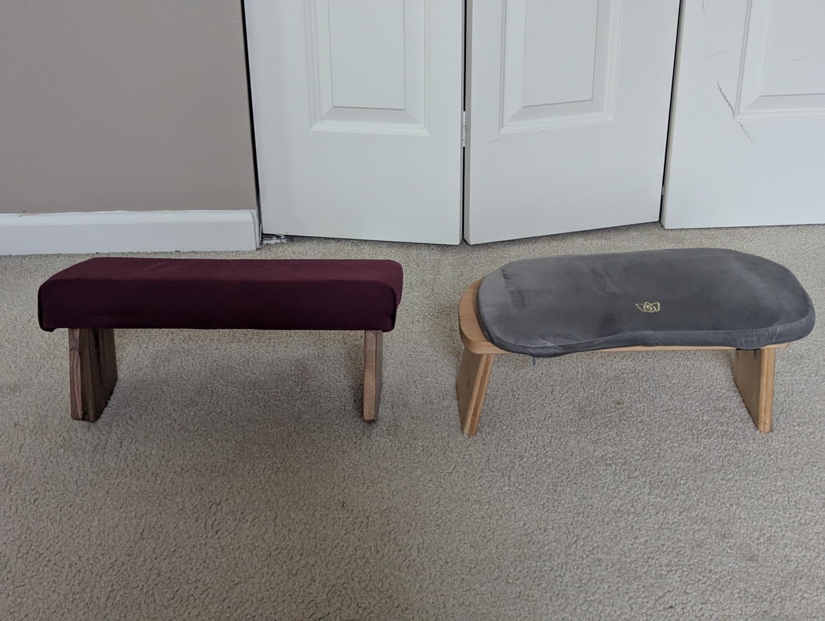 Meditation Bench (NAT. White), Seiza, Sustainable Acacia Wood with Curved Bottom Edges for The Perfect Posture, Meditation Stool, Prayer Bench, Meditation Chair, Yoga Stool customer photo 2