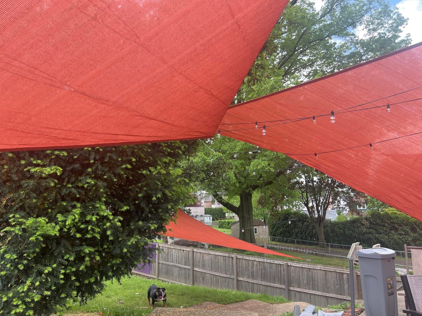 LOVE STORY 12' x 12' x 12' Triangle Sun Shade Sail for Outdoor Patio, Sand customer photo 1