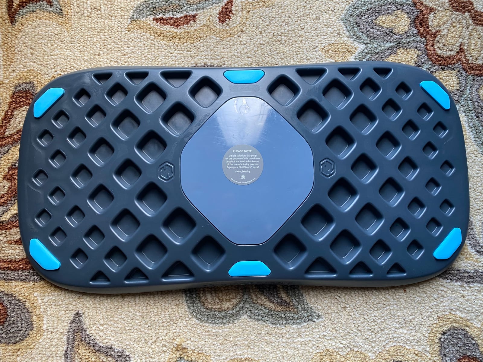 FluidStance Adult Balance Board for Standing Desk - Anti Fatigue USA Made 360 Degree Rocker Wobble Board as Exercise Equipment to Increase Focus & Movement - Sustainable Anti-Slip Plane Standing Board customer photo 1