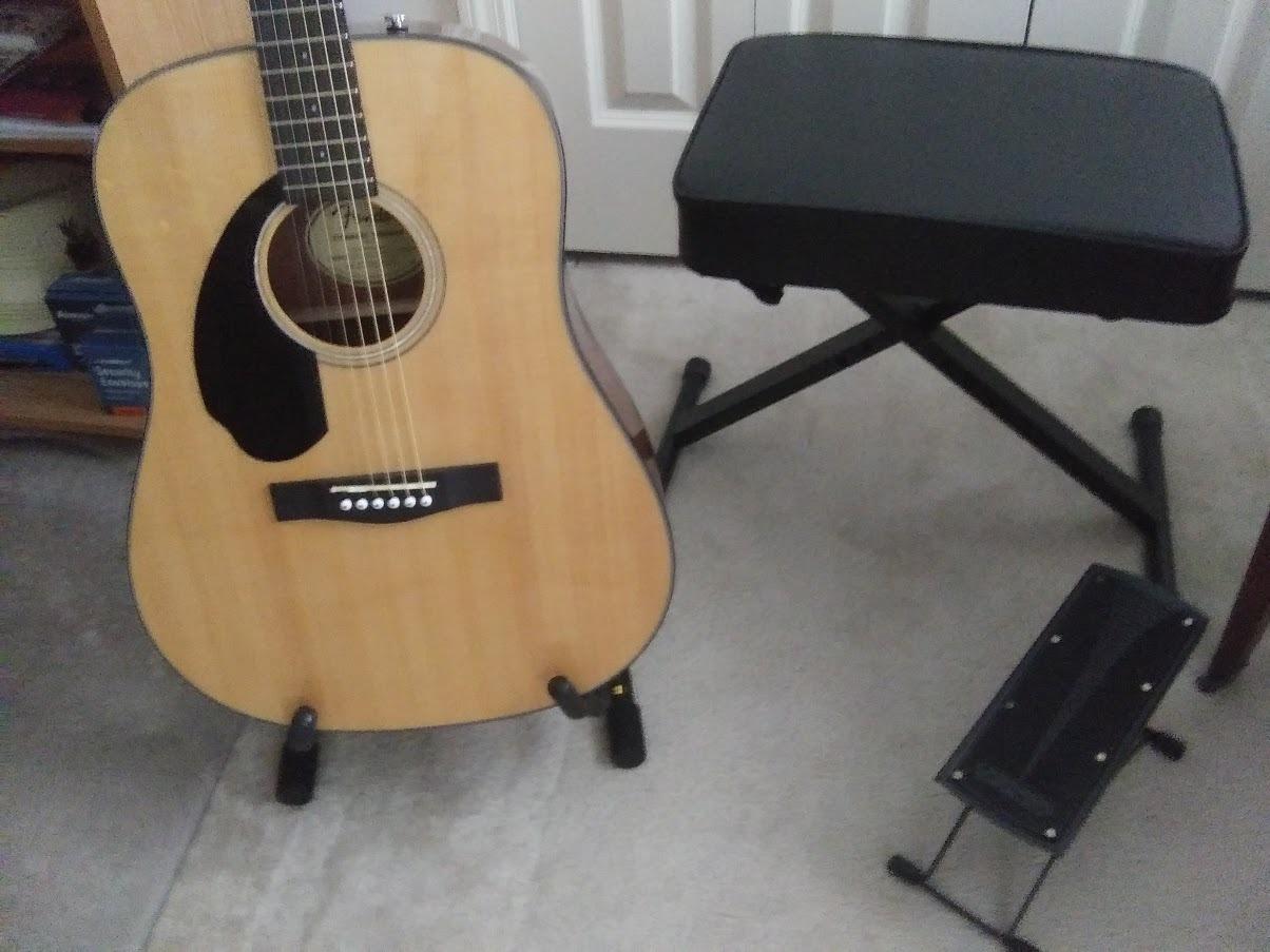 RockJam RJKBB100 Adjustable Padded Piano Bench, Keyboard Stool customer photo 2