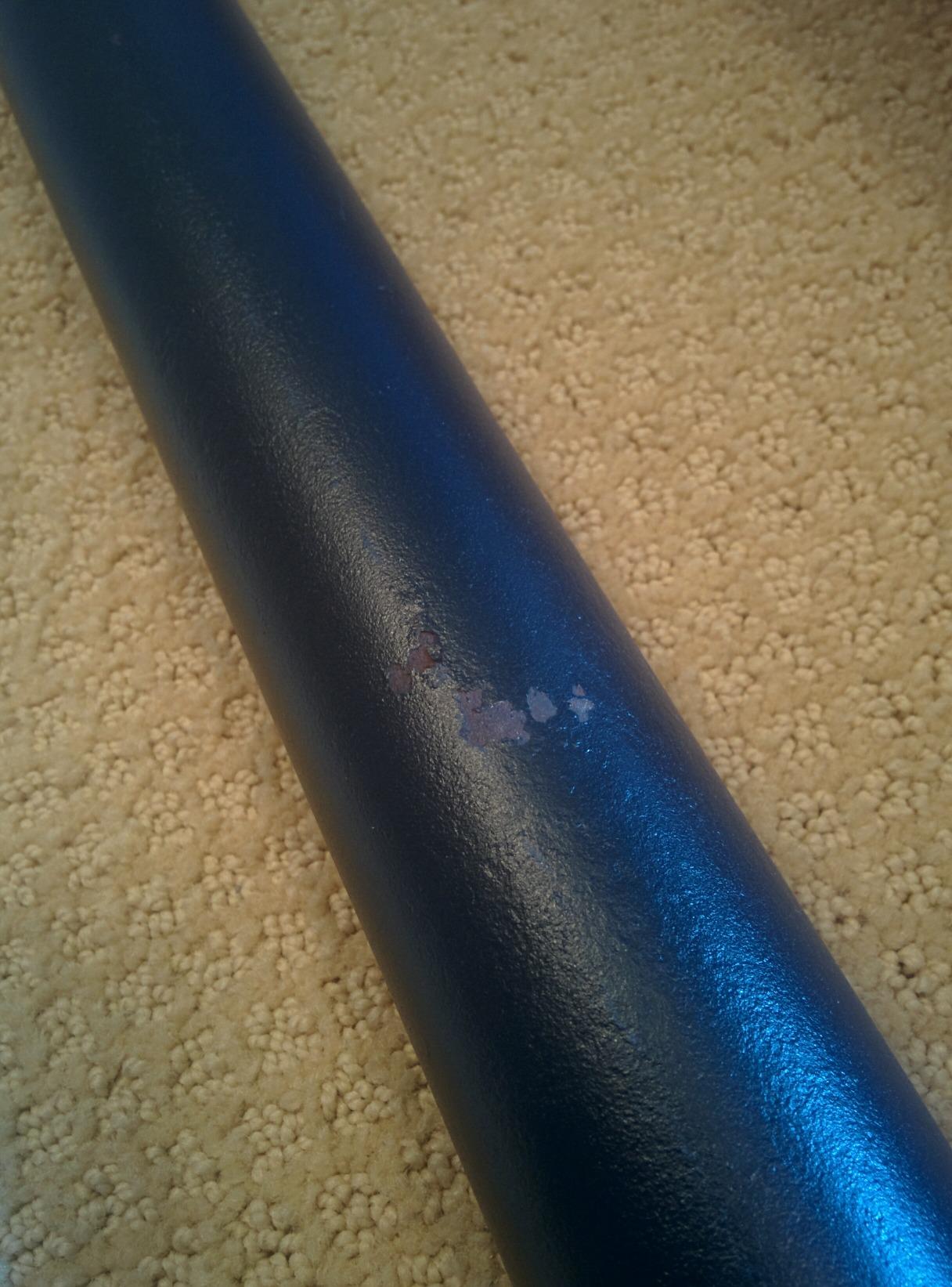 Titan Fitness Axle Barbell, Fat Grip Strength Training, Olympic Bar, Powder-Coated Steel customer photo 1