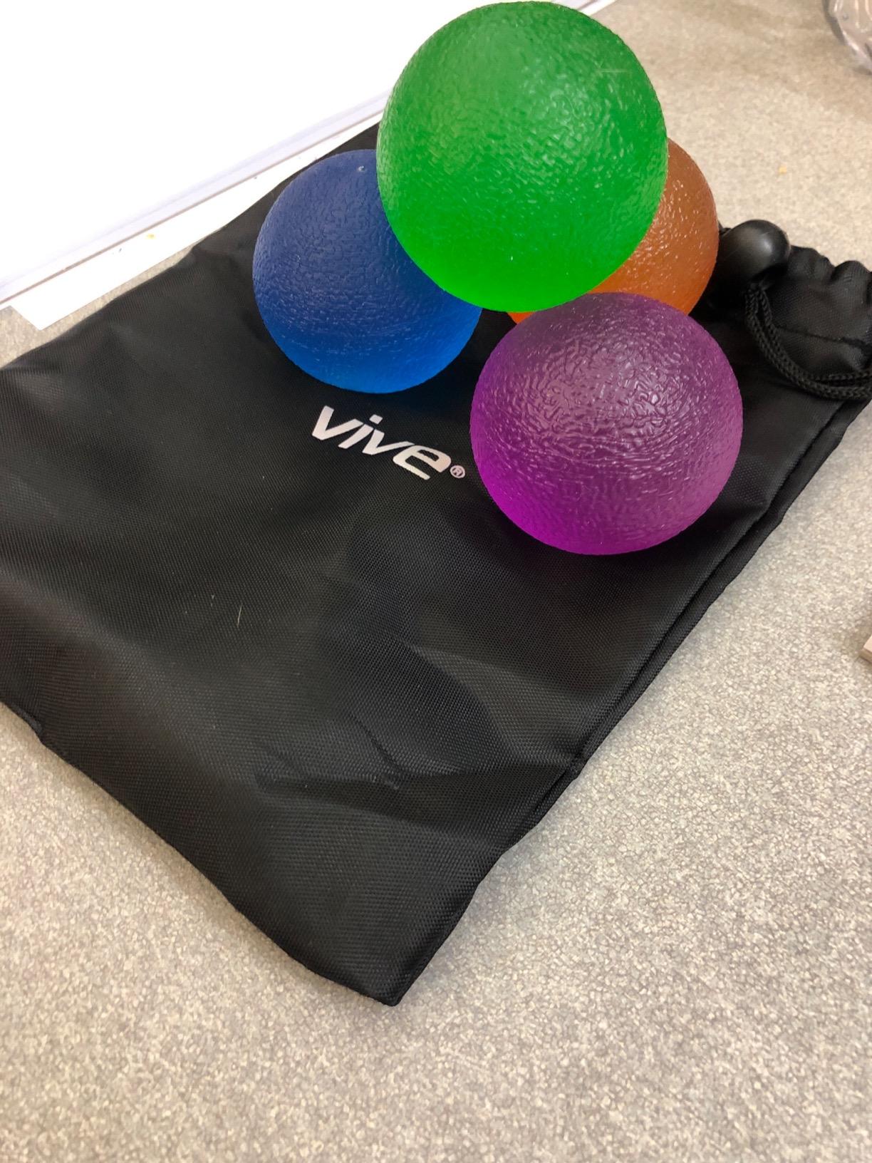 Vive Stress Balls for Hand Therapy, Exercise, Arthritis (w/Rehab Video) customer photo 2