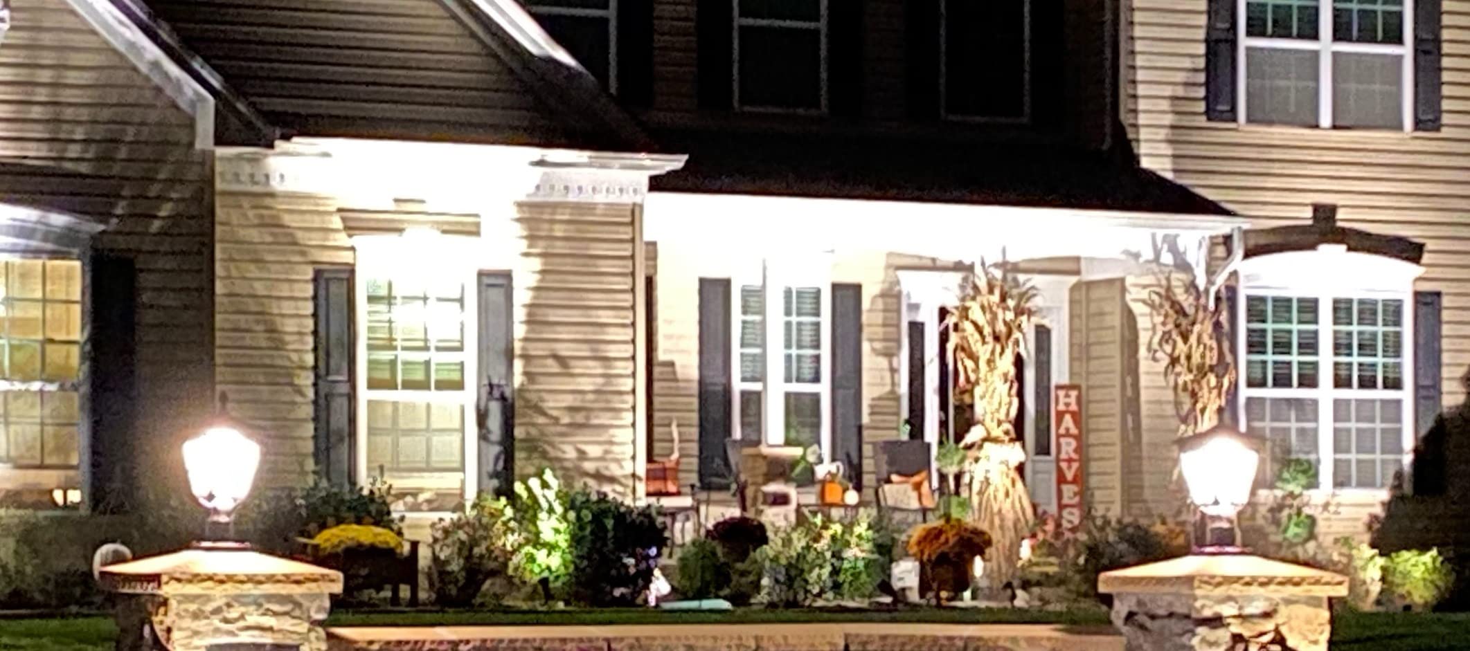 Solar Lamp Post Light, Cast Aluminium Waterproof LED with Glass Outdoor Dusk to Dawn Solar Post Light ST4311AQ for Pier Mount Pillar Gates Garden Pole Column Yard Path Driveway (Black, Lamp) customer photo 1