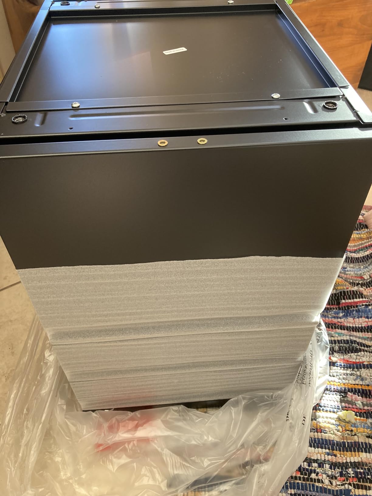 DEVAISE 3 Drawer Mobile File Cabinet with Lock, Under Desk Metal Filing Cabinet for Home Office/Legal/Letter/A4 File, Fully Assembled Except Wheels, Black customer photo 2