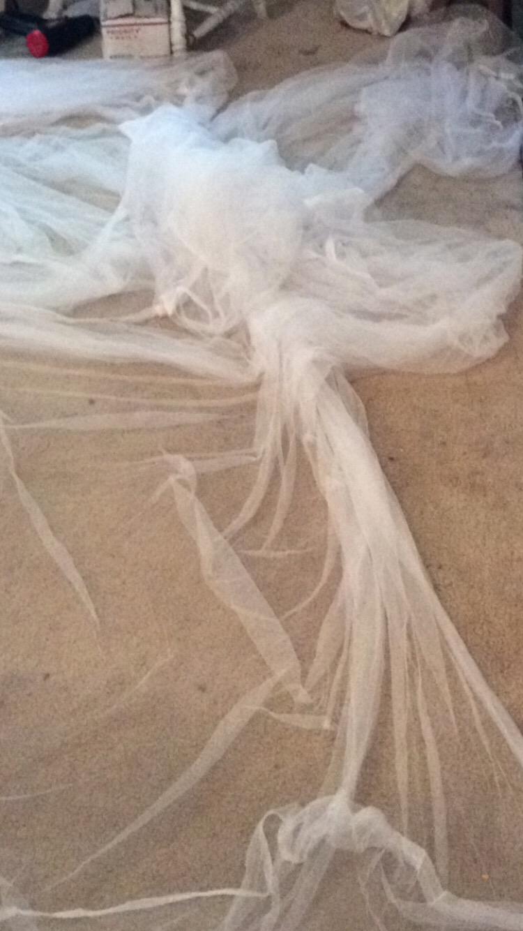 Comtelek Bed Canopy, Canopy Bed Curtains Bed Drapes for Full Queen King Size Bed Mosquito Net Bed Canopy Curtains for Patio Indoor Outdoor Room Decor Screen Netting Canopy Curtains White customer photo 1