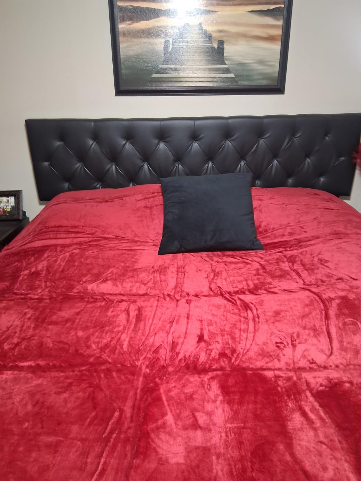 Utopia Bedding Reversible Plush Sherpa Blanket Queen Size Grey, 90x90 Inch customer photo 1