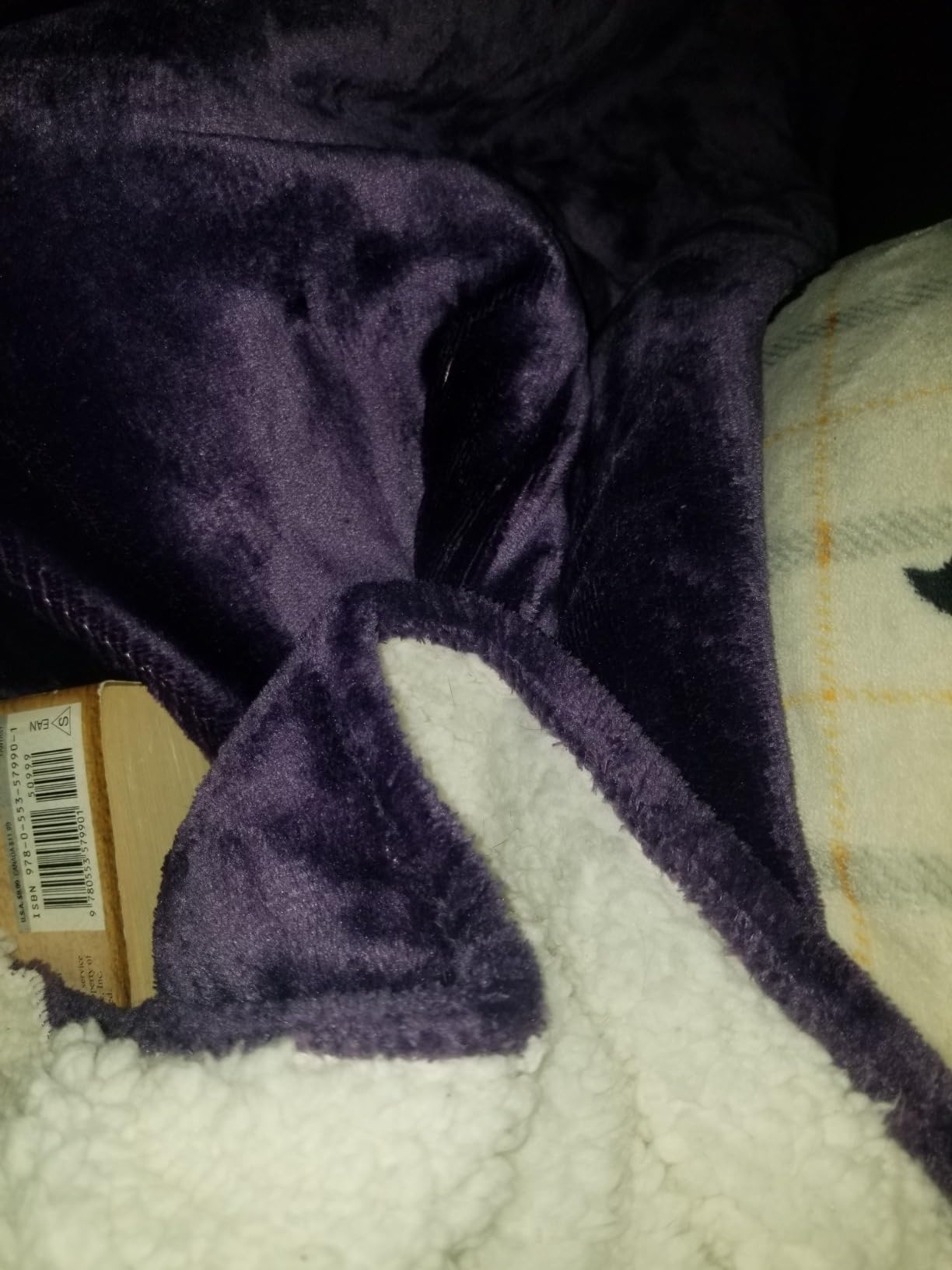 Utopia Bedding Reversible Plush Sherpa Blanket Queen Size Grey, 90x90 Inch customer photo 2