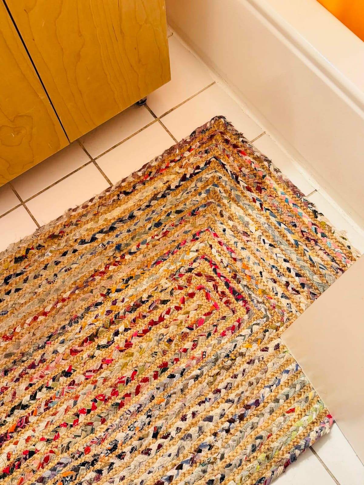 SAFAVIEH Cape Cod Area Rug 4x6, Jute Textured Beige & Multi CAP202B customer photo 2