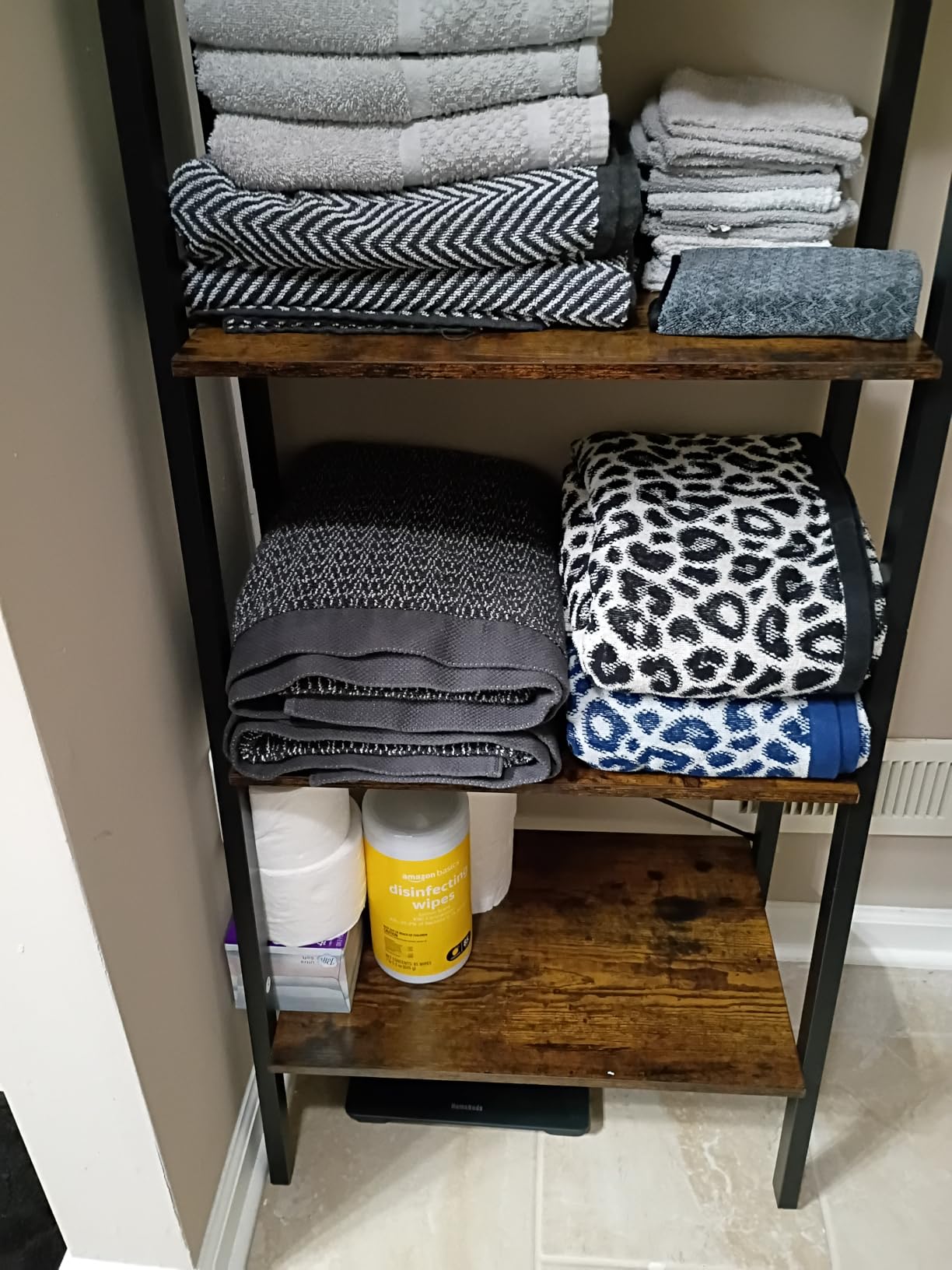 VASAGLE Ladder Shelf, Bookcase Book Shelf, Storage Shelves, 4-Tier, 22In customer photo 2