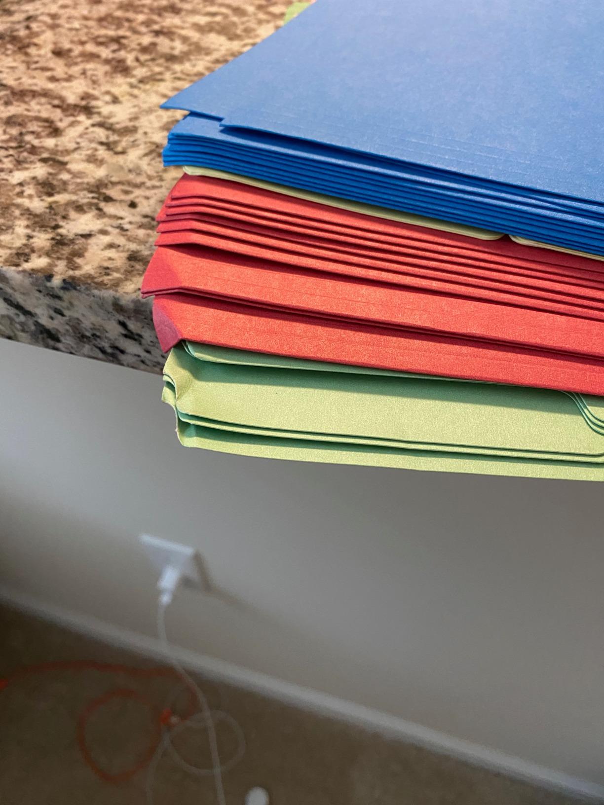 Pendaflex Colored File Folders, 36 Pack, Letter Size (8.5