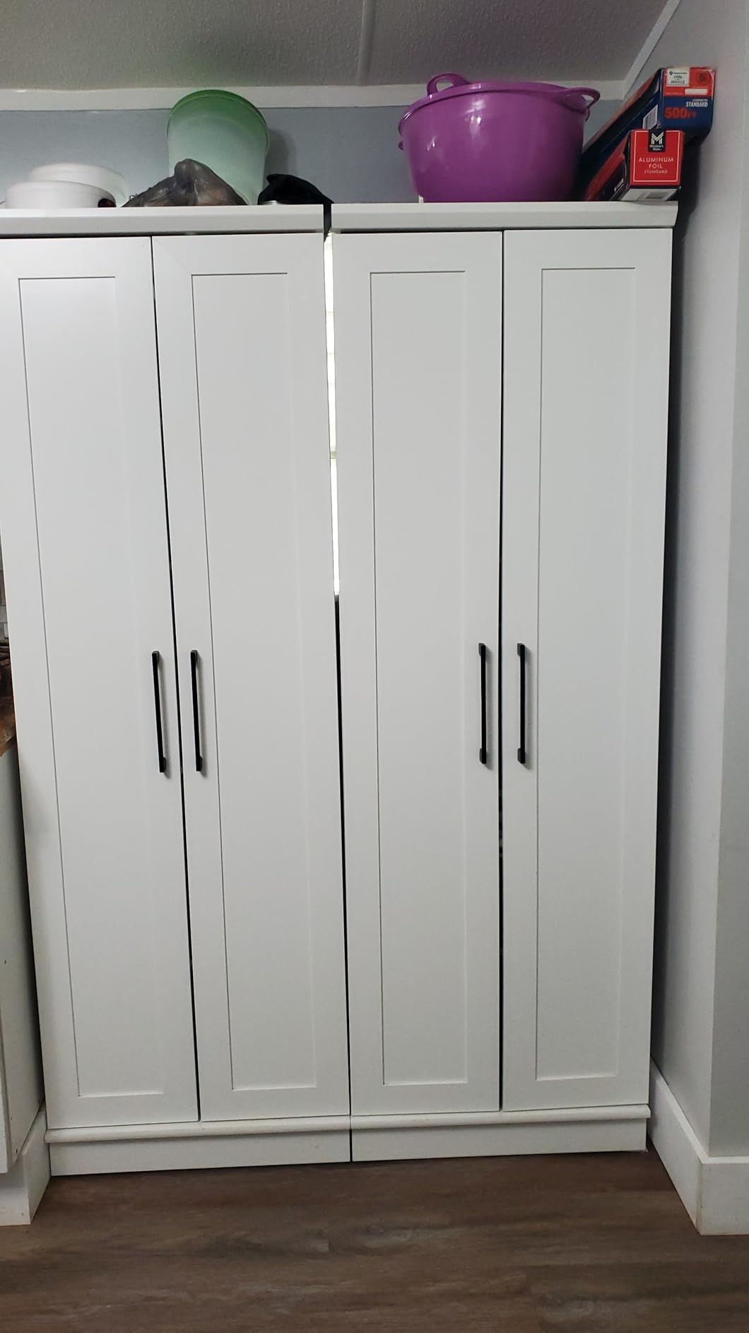 Sauder HomePlus Storage Cabinet/ Pantry cabinets, Soft White finish customer photo 2