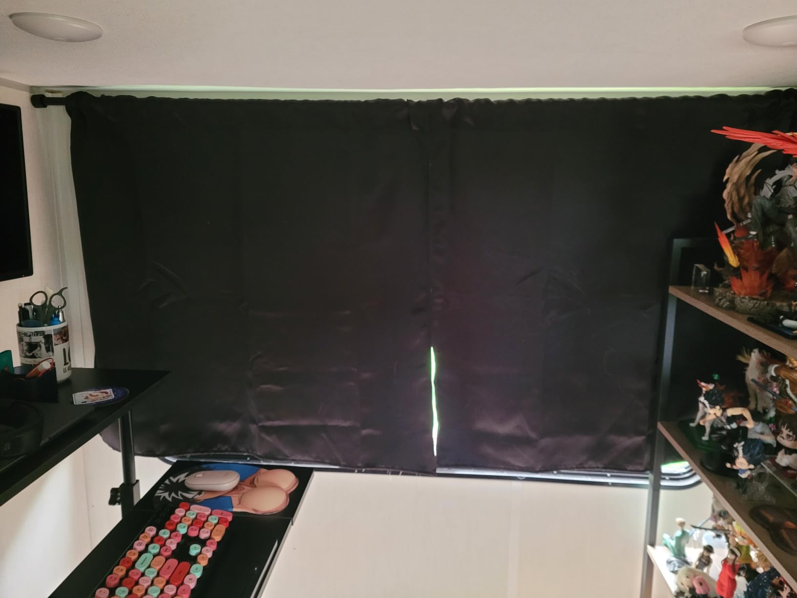 RYB HOME Grey Blackout Curtains for Kitchen Bedroom Bathroom Window customer photo 1