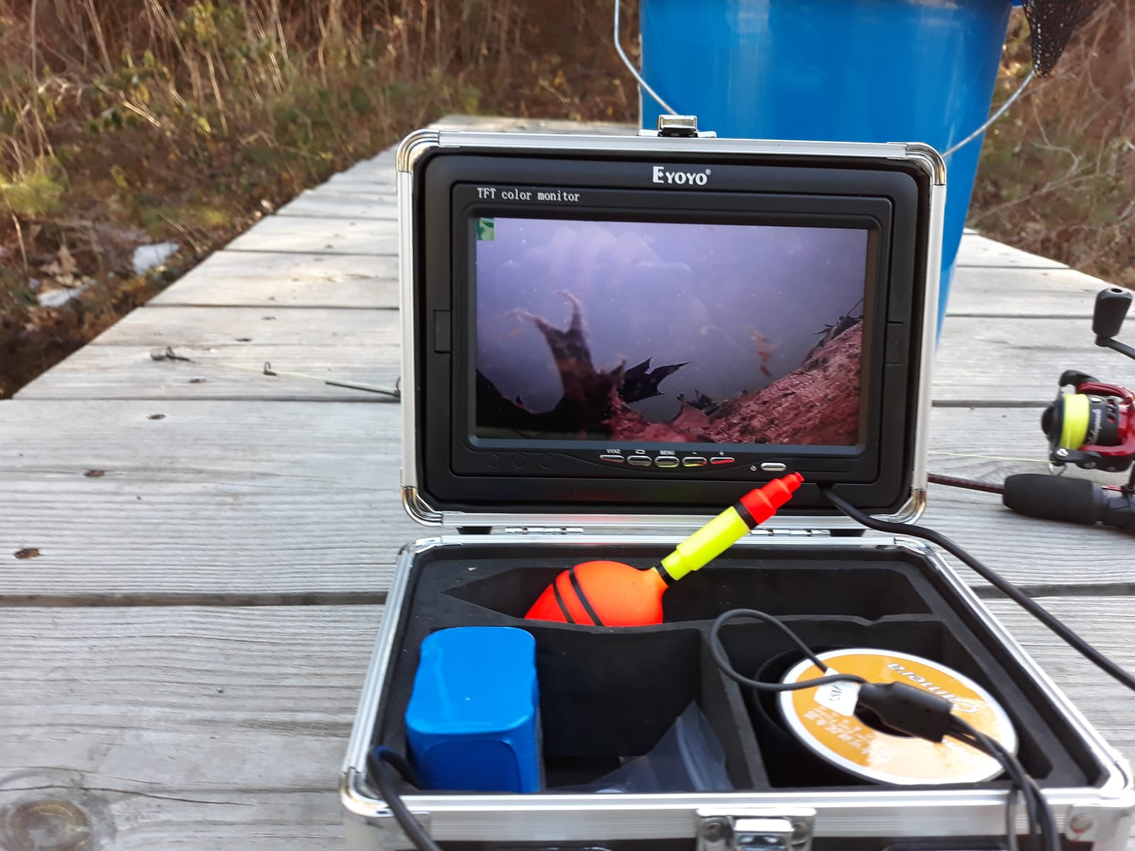 Eyoyo Underwater Fishing Camera 7 inch LCD Monitor Fish Finder 1000TVL customer photo 1