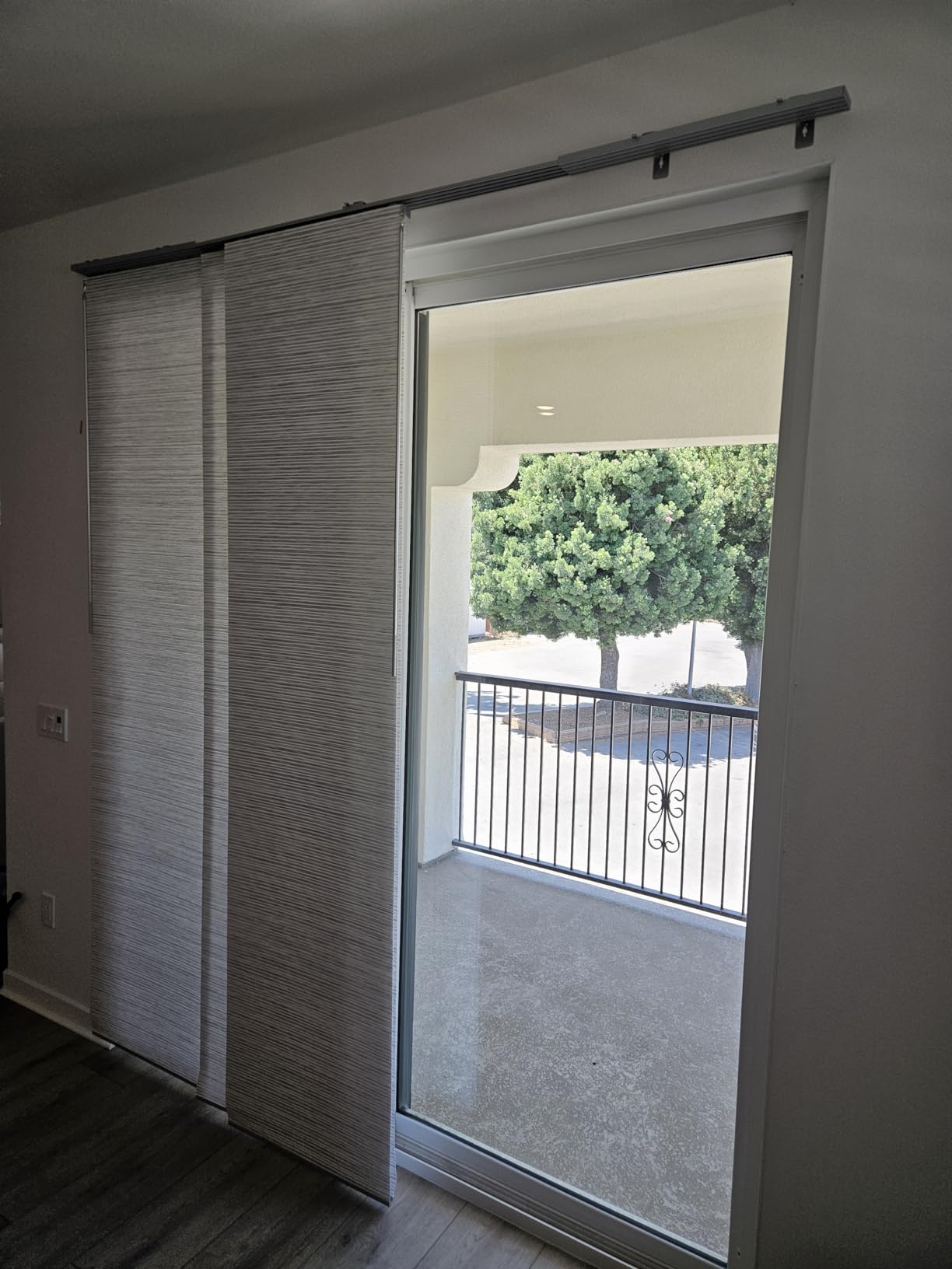 GoDear Design Woven Panel Track Blinds, Marble customer photo 1