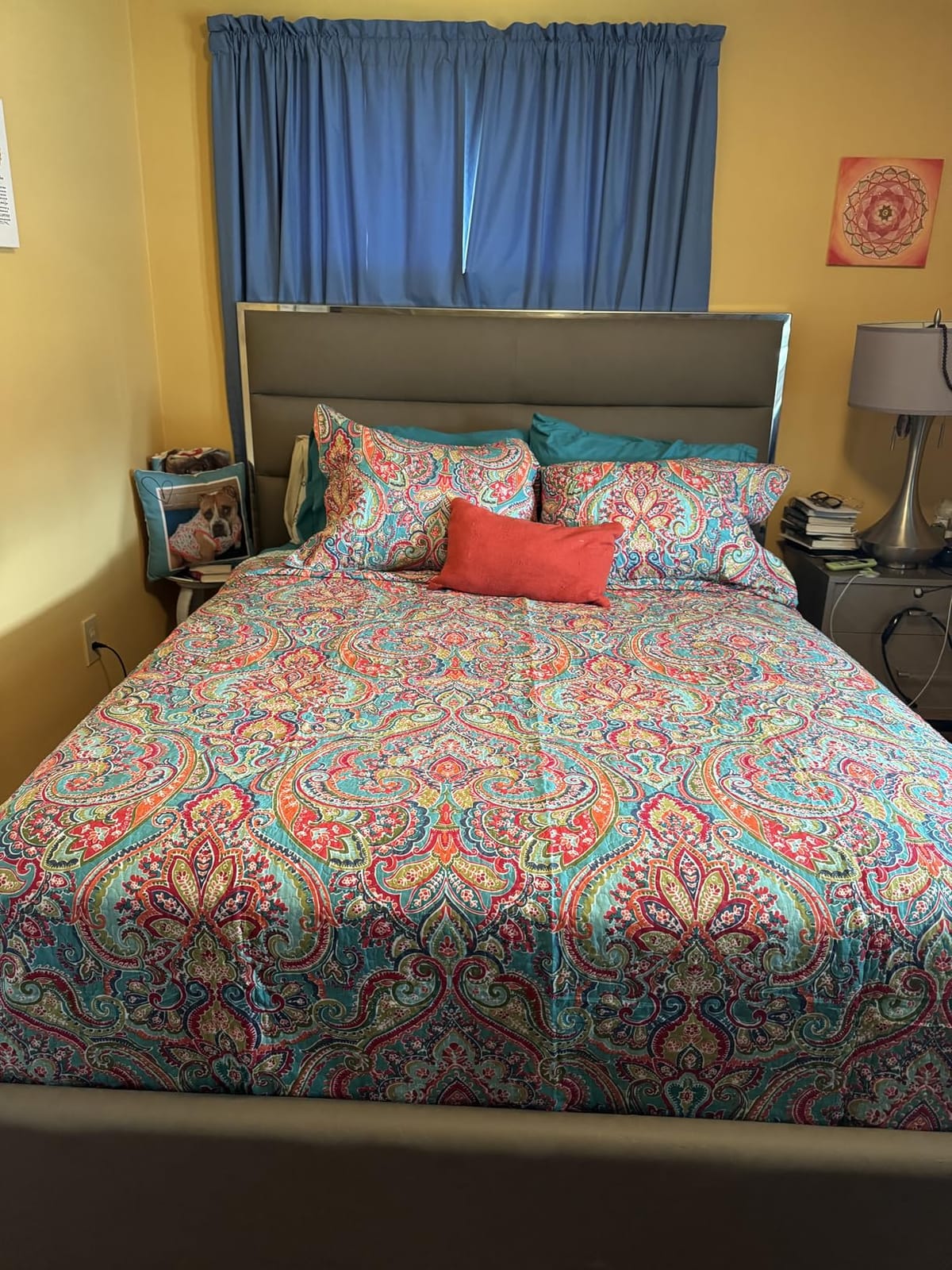 NEWLAKE Cotton Bedspread Quilt Sets-Reversible Patchwork Coverlet Set, European Gorgeous Floral Pattern, Queen Size customer photo 1