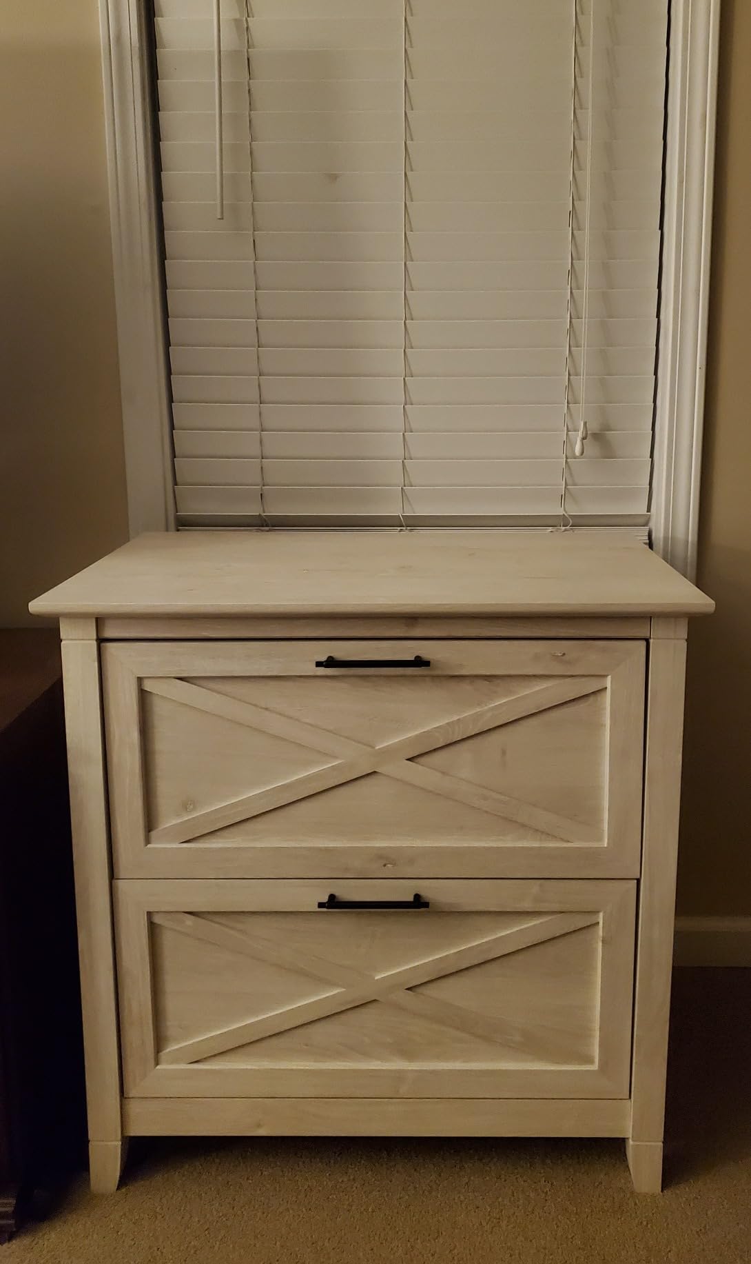 Bush Home Key West 2 Drawer Lateral File Cabinet in Bing Cherry, Document Storage for Home Office, Accent Chest with Drawers customer photo 1