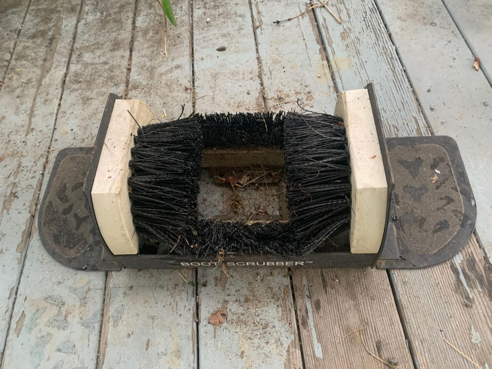 Jobsite Boot Scrubber - Outdoor Shoe Scraper Cleaner Brush - Extra Wide customer photo 2