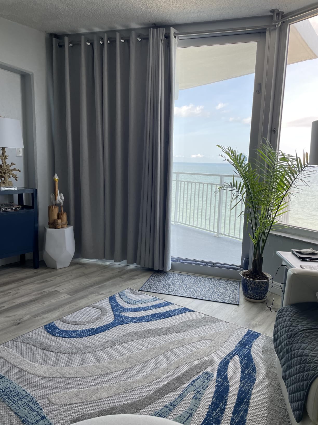 H.VERSAILTEX Polyester Blackout Curtains 96 Inches Long, 100% Absolutely Blackout Elegant Curtains for Bedroom, Thermal Insulated Linen Drapes Grommet Curtains with White Liner, 2 Panels, Natural customer photo 2
