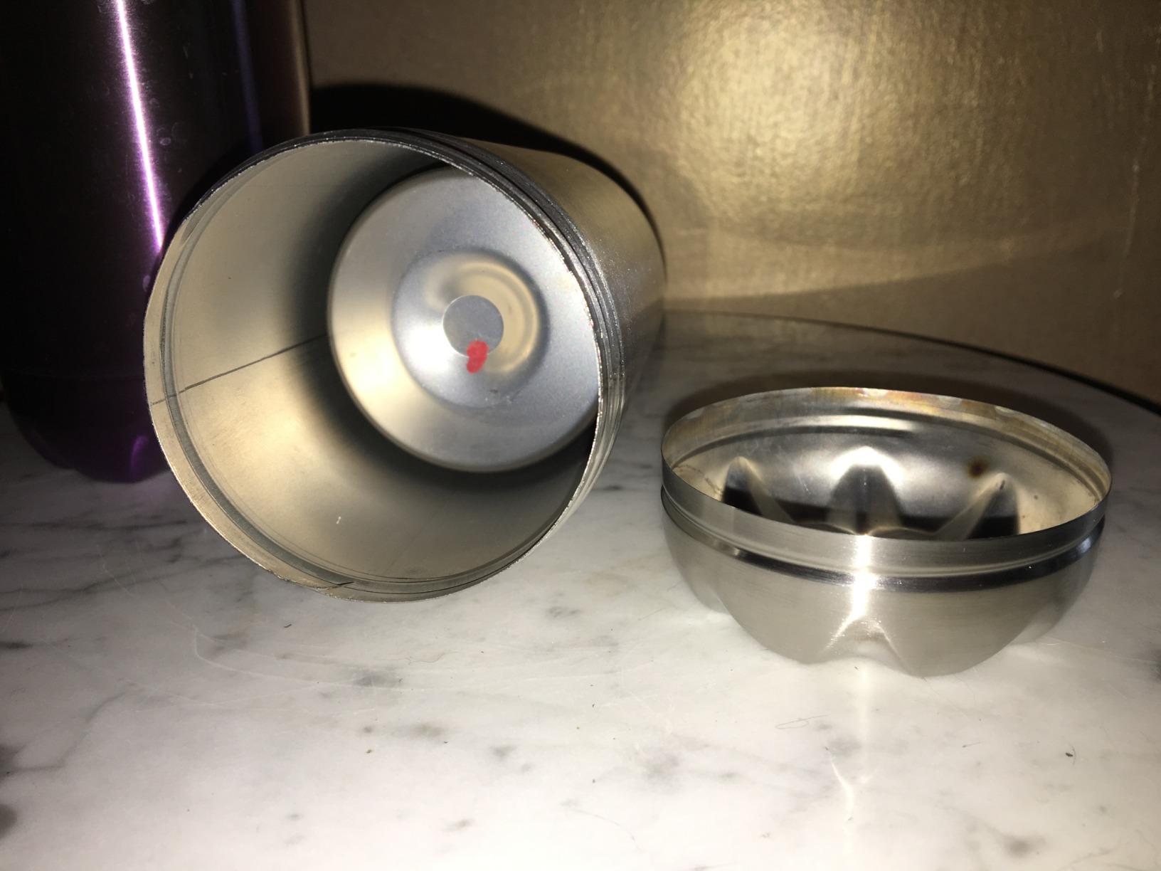 Diversion Water Bottle Safe, Stainless Steel with separate compartment. customer photo 2