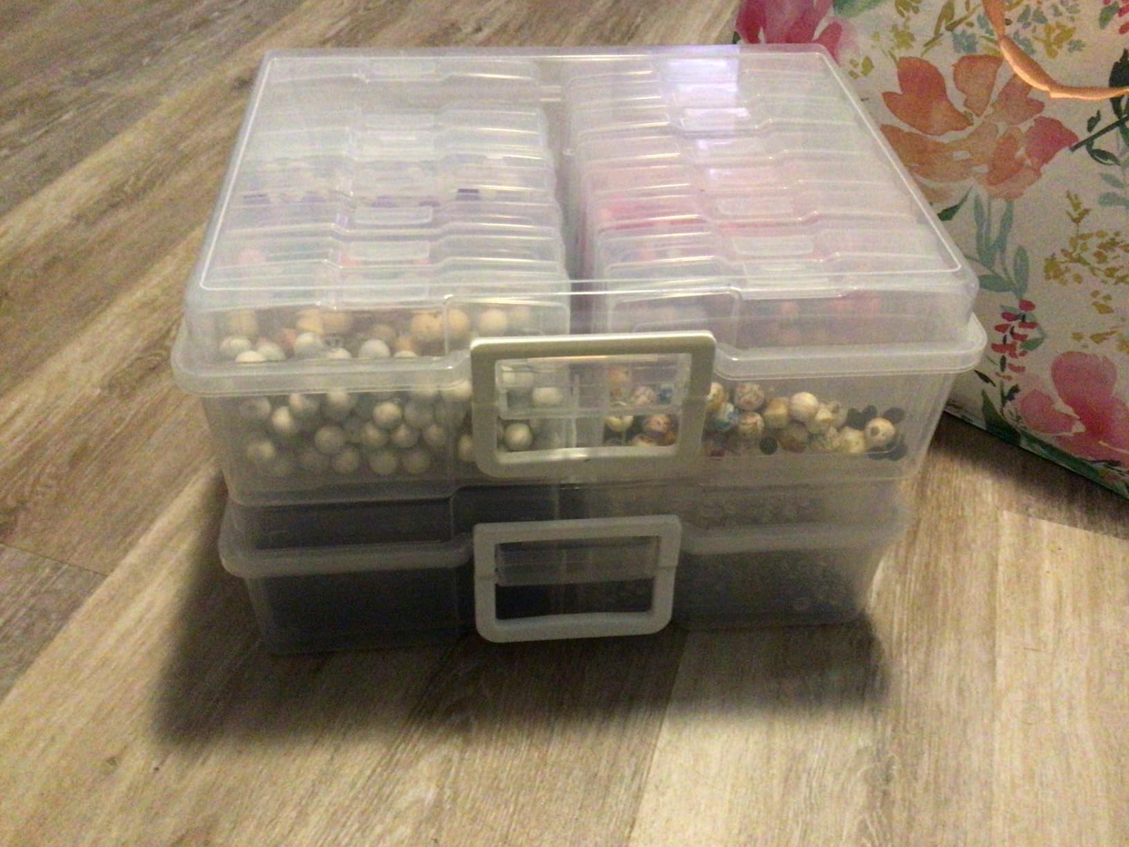 novelinks Photo Storage Boxes with Handle, Photo Organizers and Storage customer photo 2