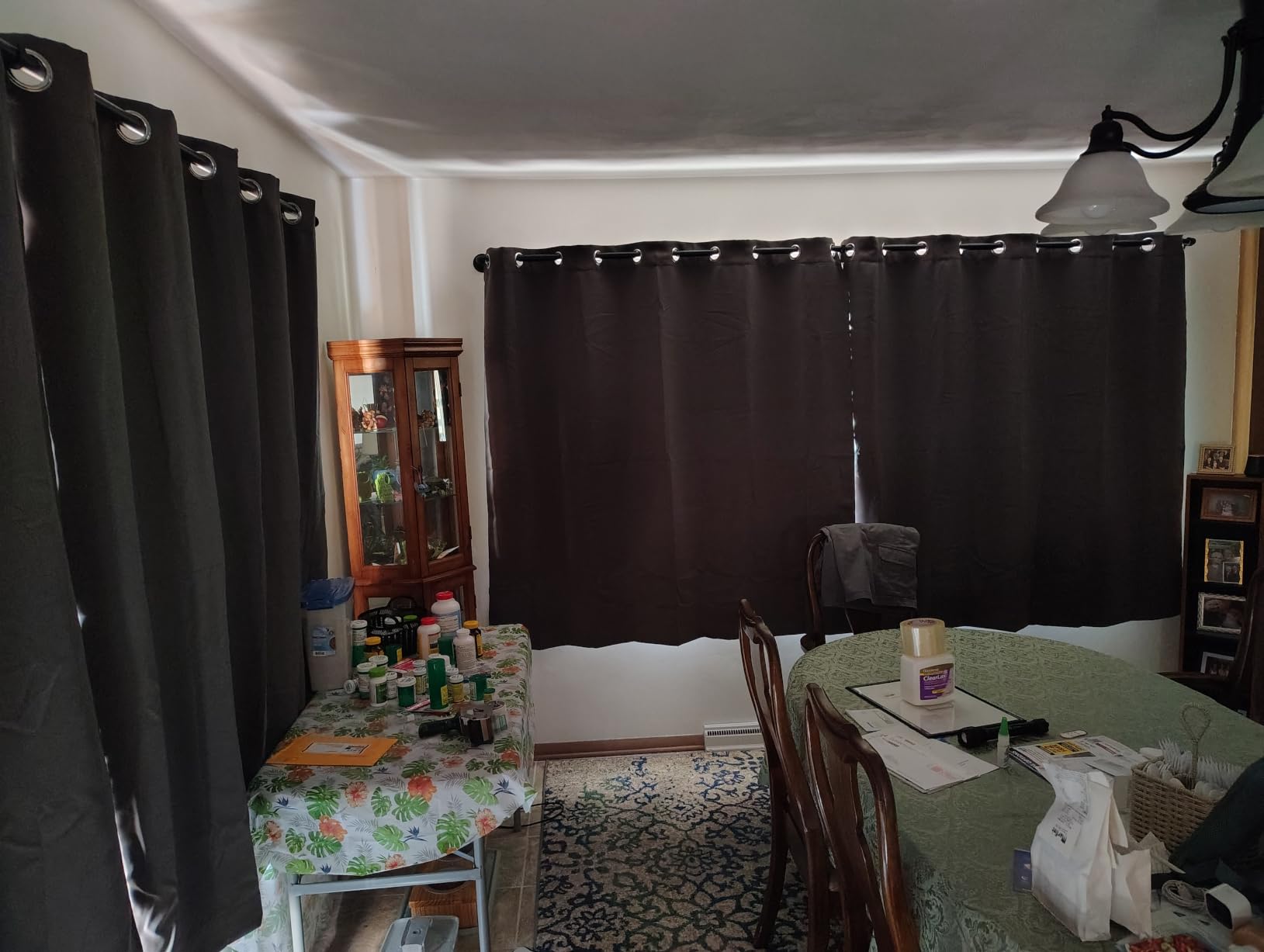 NICETOWN Grey Full Shade Curtain Panels for Dining Room 52x84 in 2 Panels customer photo 1