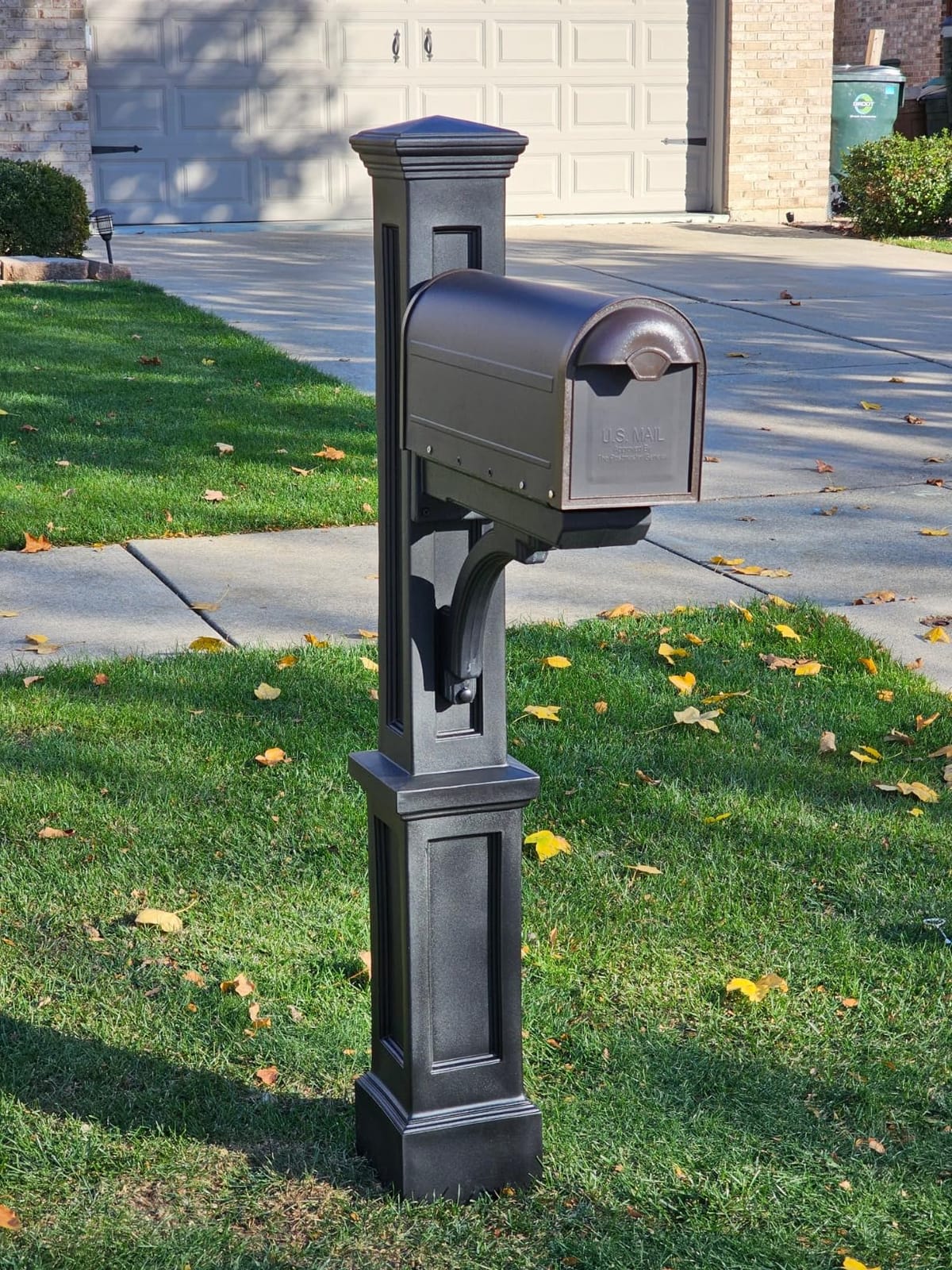 Architectural Mailboxes 8830RZ-10 Winston Post Mount Mailbox, Rubbed Bronze customer photo 1