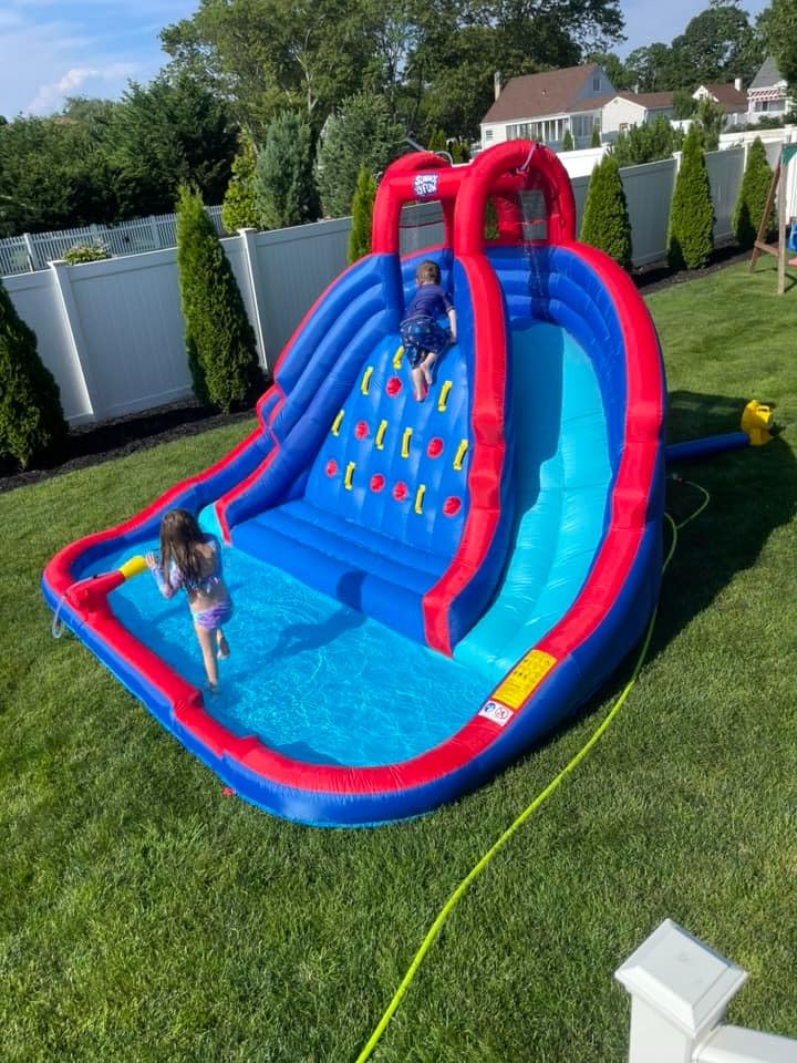 SUNNY & FUN Ultra Climber Inflatable Water Slide Park with Two Slides customer photo 2