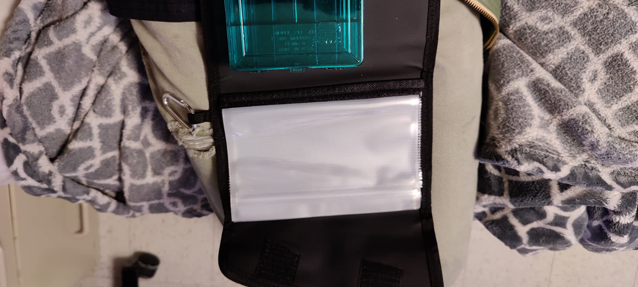 Reaction Tackle Fishing Tackle Organizer Case, Soft Bait Binder for Soft Plastics and Terminal Tackle with Zippered Sleeves, Small Blue customer photo 2