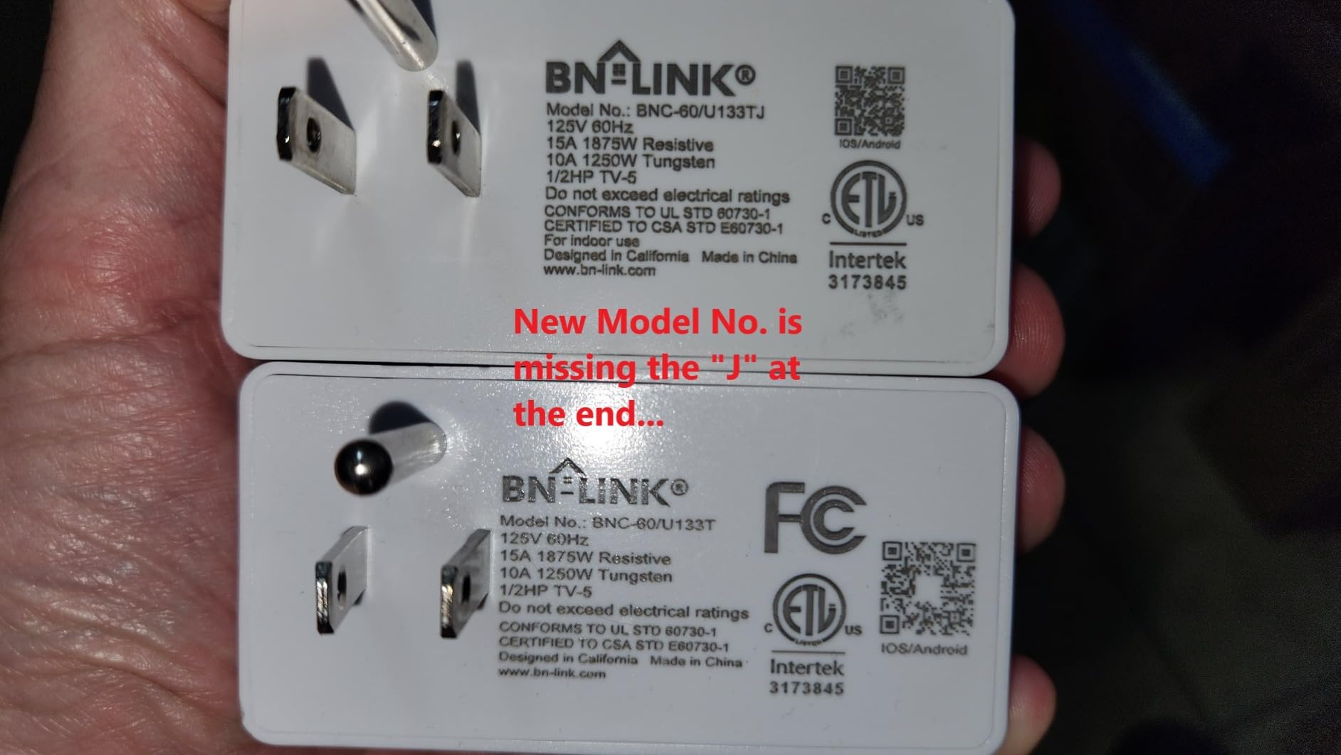 BN-LINK WiFi Heavy Duty Smart Plug Outlet, Work with Smart Life, 2.4G Only customer photo 2
