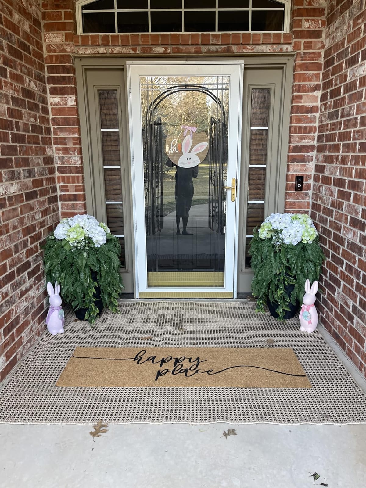 Juvale Lavender Floral Door Mat - 17 x 30 in, Purple Coir - Welcome Mat for Front Door & Entryway - Coir Doormat for Patio & Porch customer photo 1