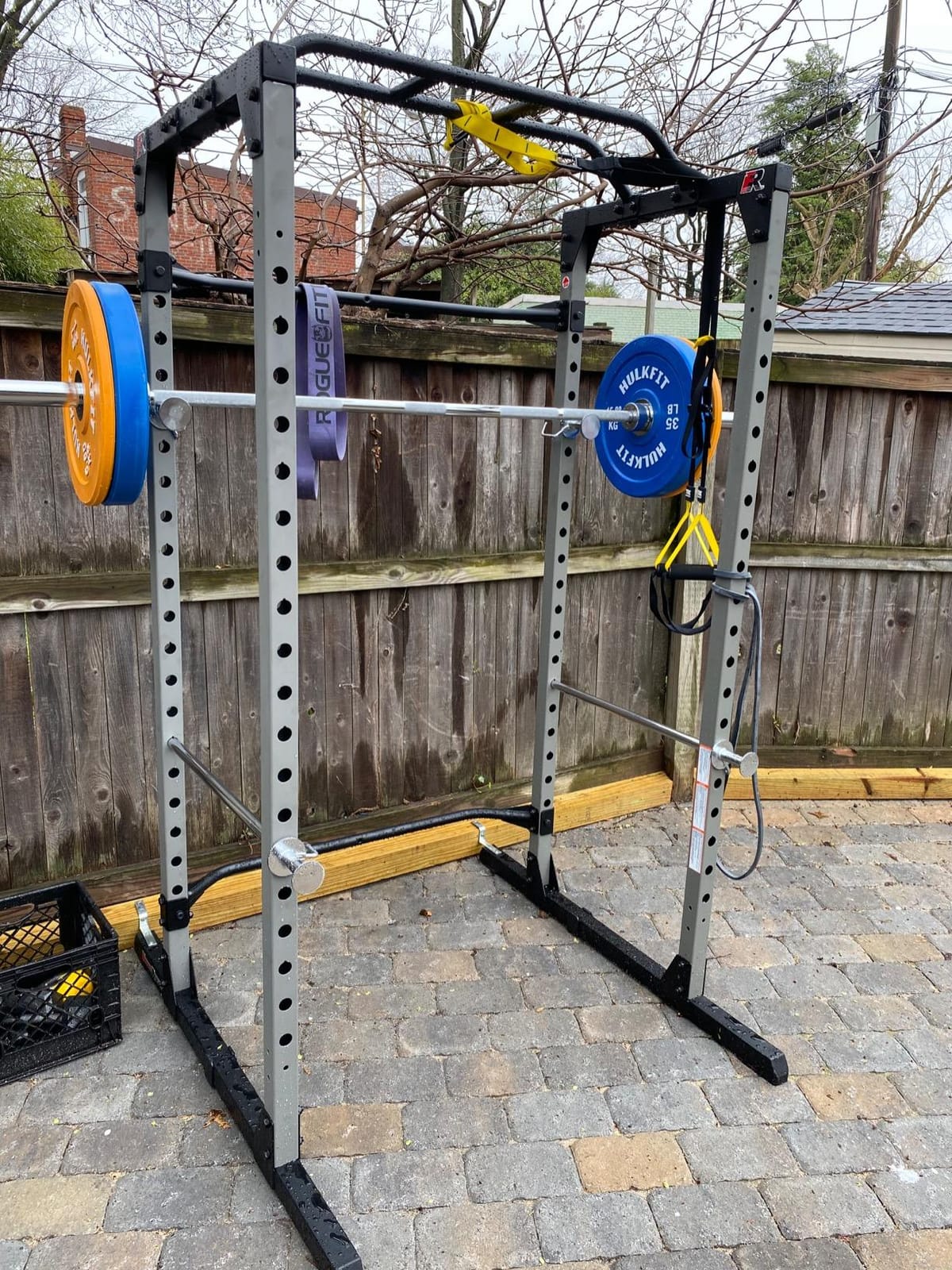HulkFit 2-inch Sport Series Olympic Weight Plates Bumper Plates for Barbell Weightlifting Strength Training with Shock Absorbing Low Bounce Technology - Black & Multicolor customer photo 1