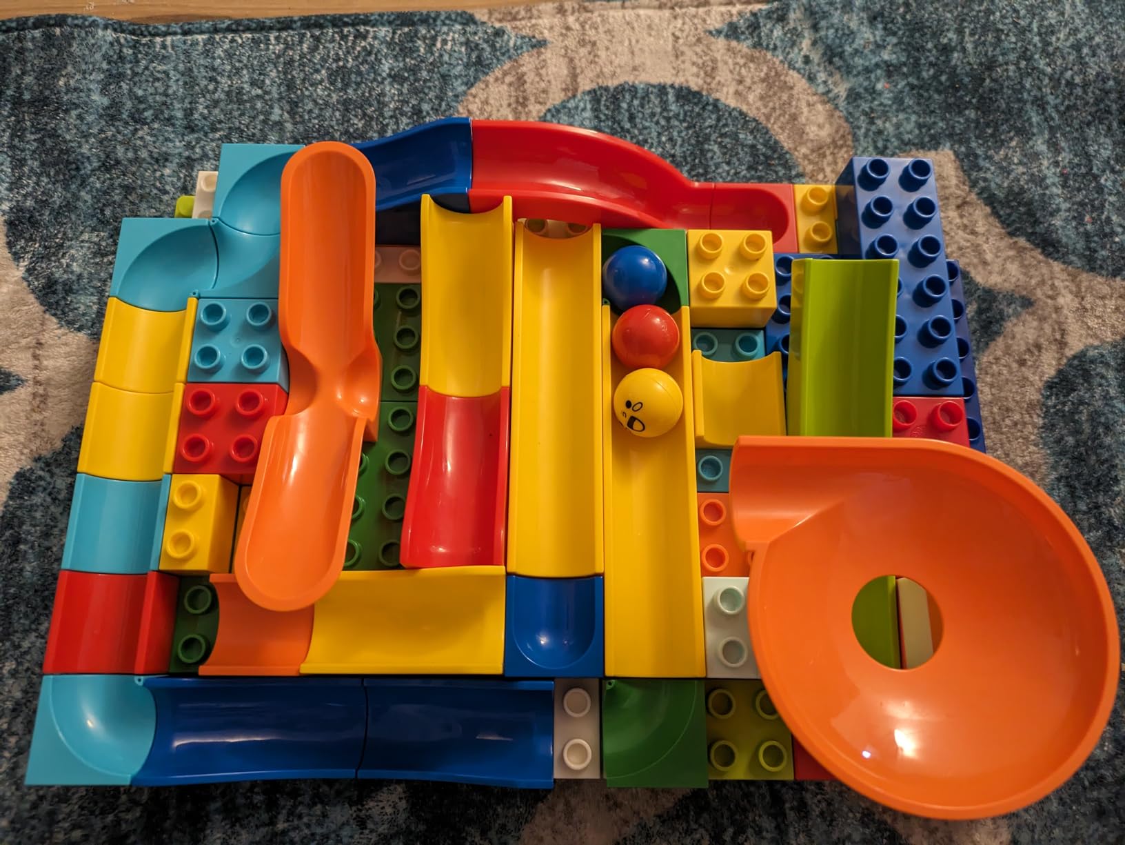 COUOMOXA 110 Pcs Marble Run Set, STEM Building Blocks Toy customer photo 1