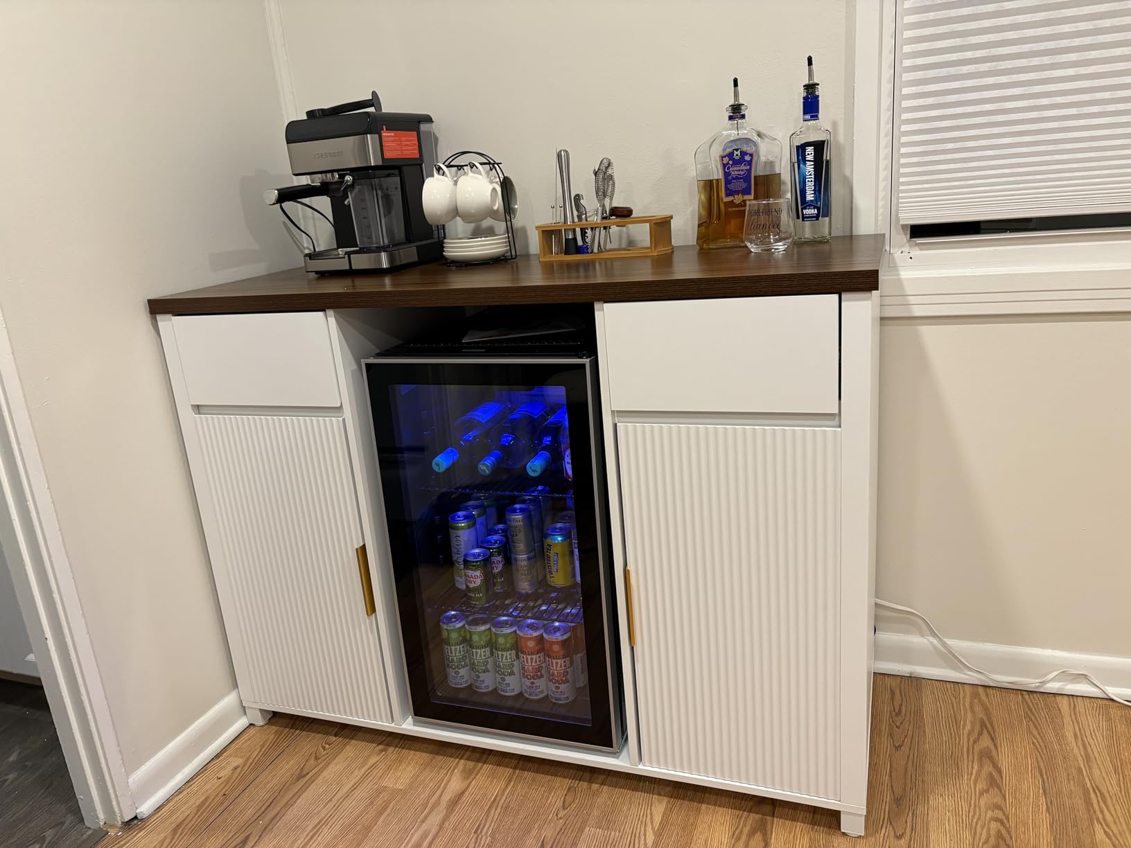 Antarctic Star Wine Cooler Cabinet Beverage Refrigerator 3.2cu.ft Black customer photo 2