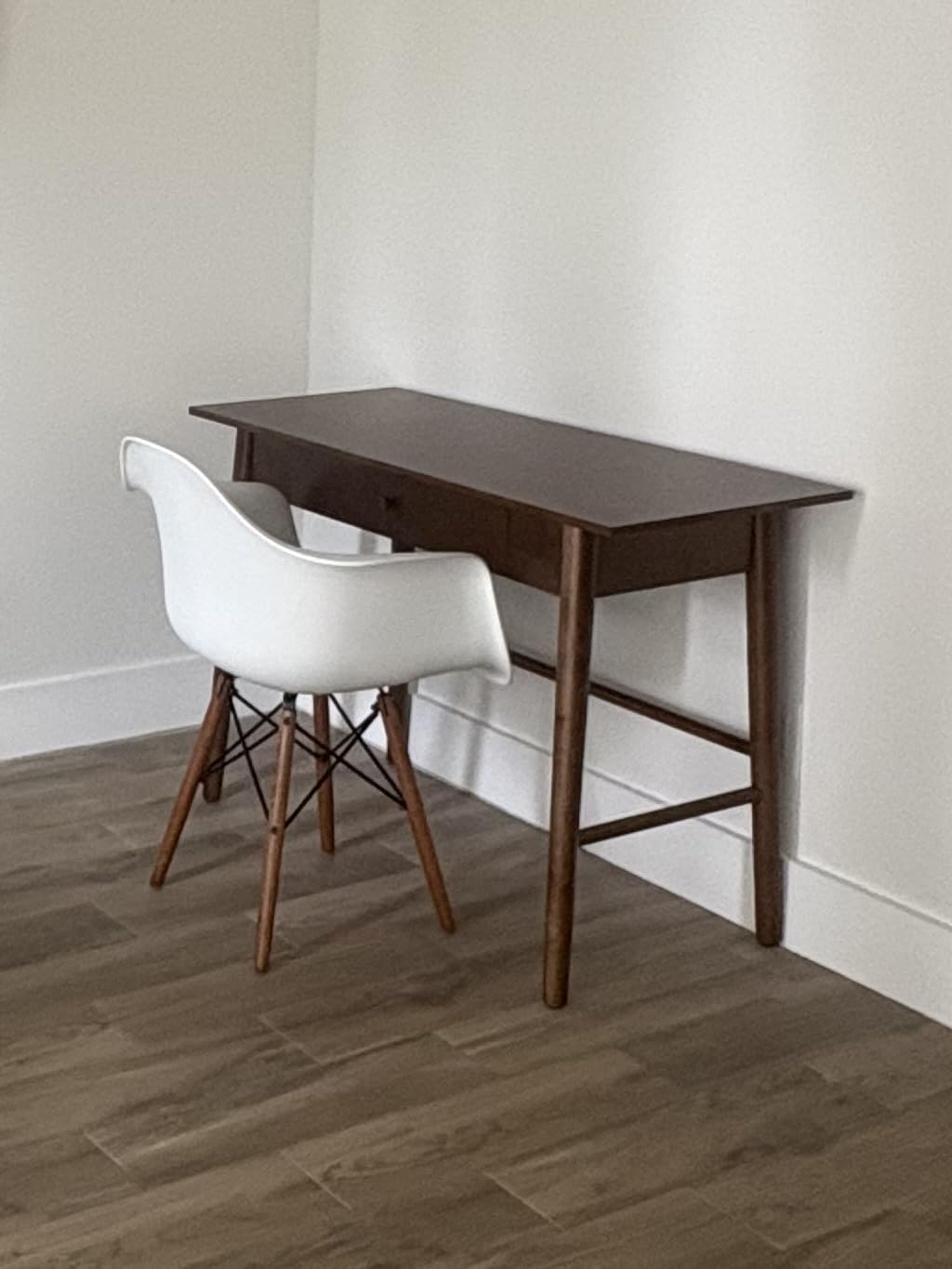 Melissa Mid Century Walnut Desk by Linon customer photo 1