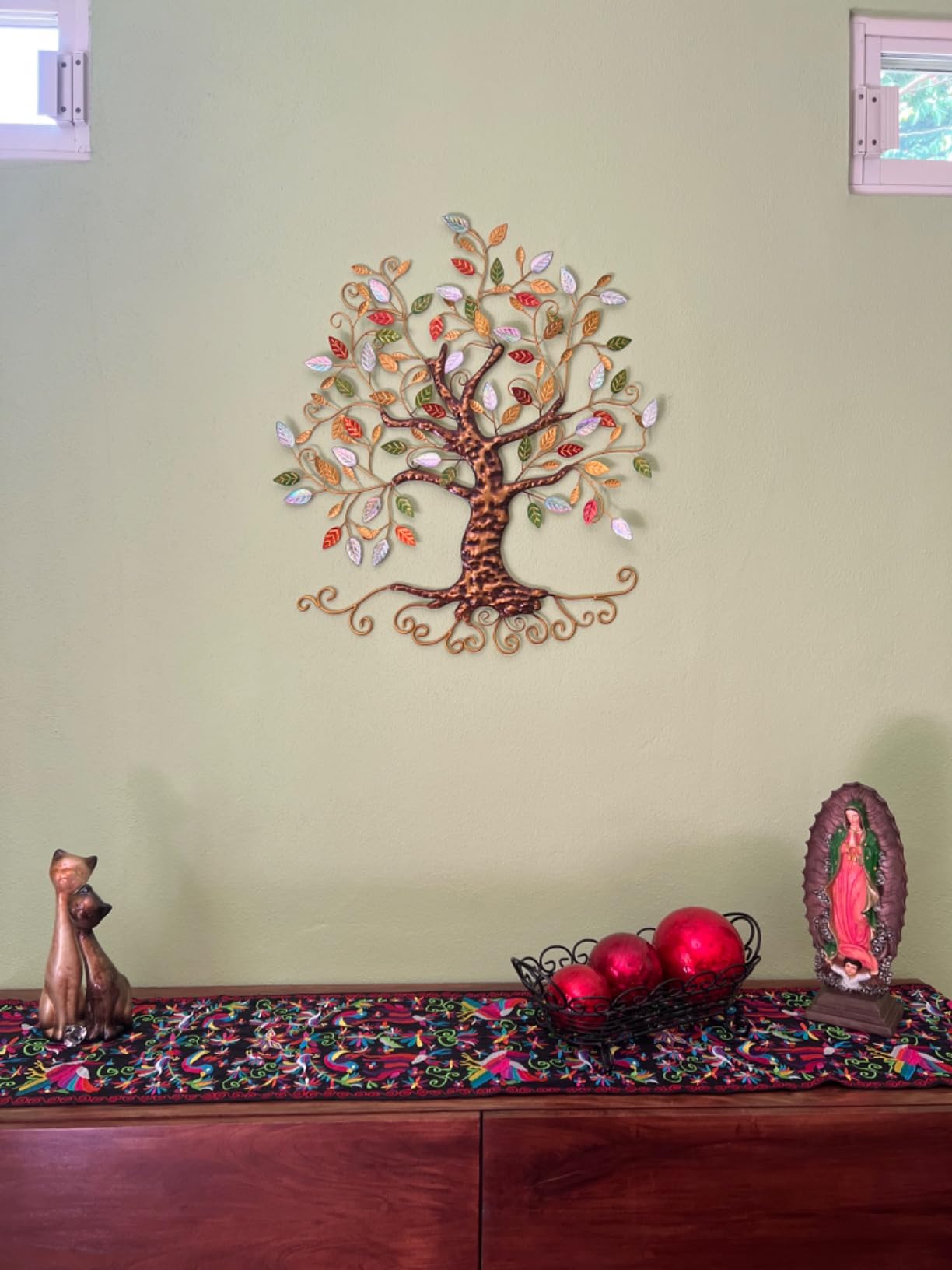 Metal Tree Wall Sculpture, Gold Tree Home DecorTree of Life customer photo 1