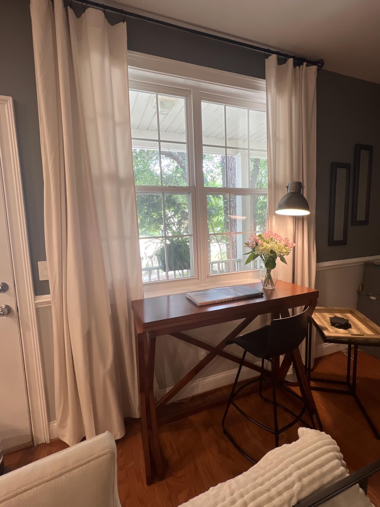 StangH Blackout Black Velvet Curtains for Sliding Door, W52 x L96, 2 Panels customer photo 2