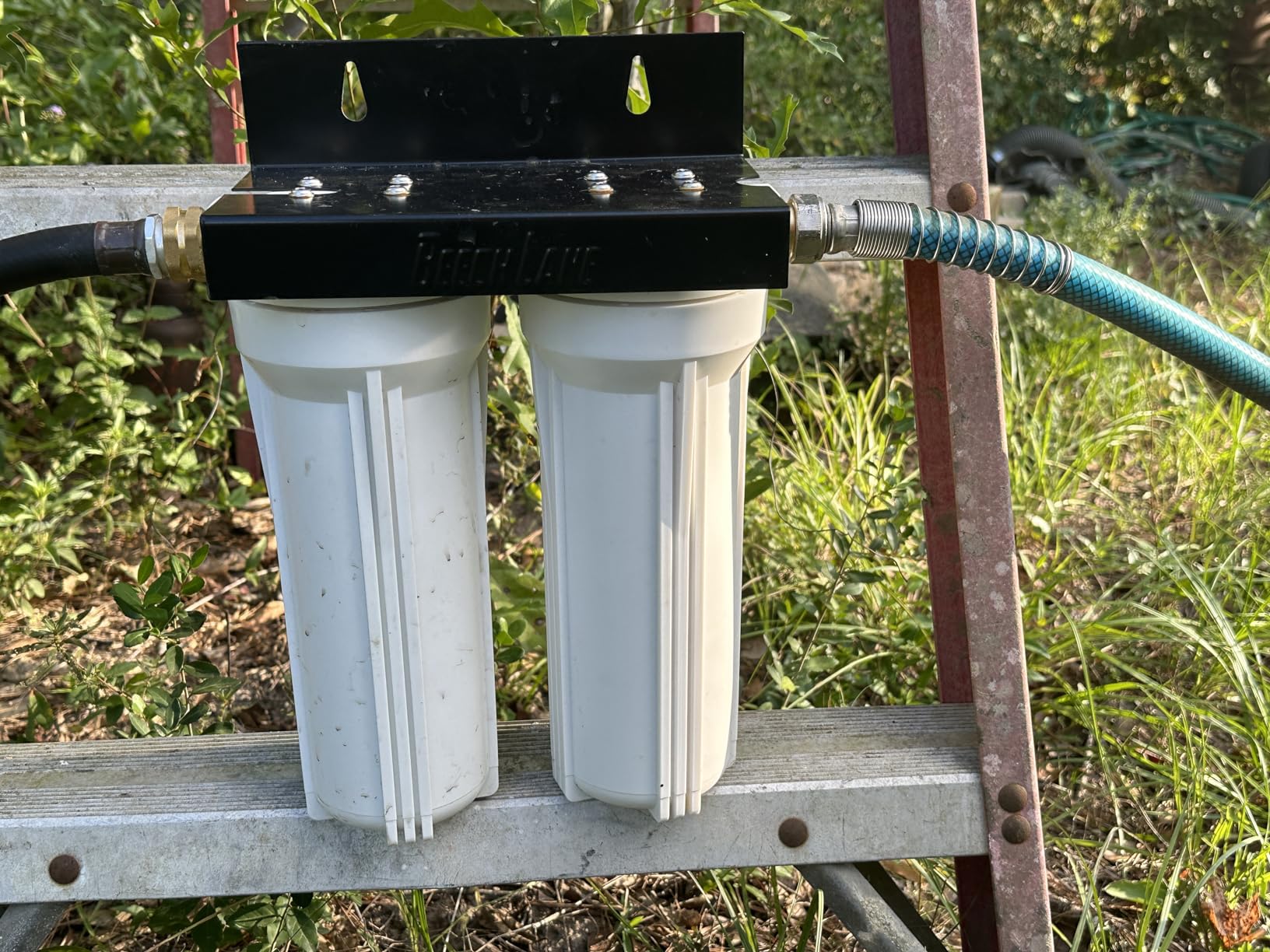 Beech Lane External RV Dual Water Filter System, Leak-Free Brass Fittings, Mounting Bracket and Two Filters Included, Sturdy Construction is Built to Last customer photo 2