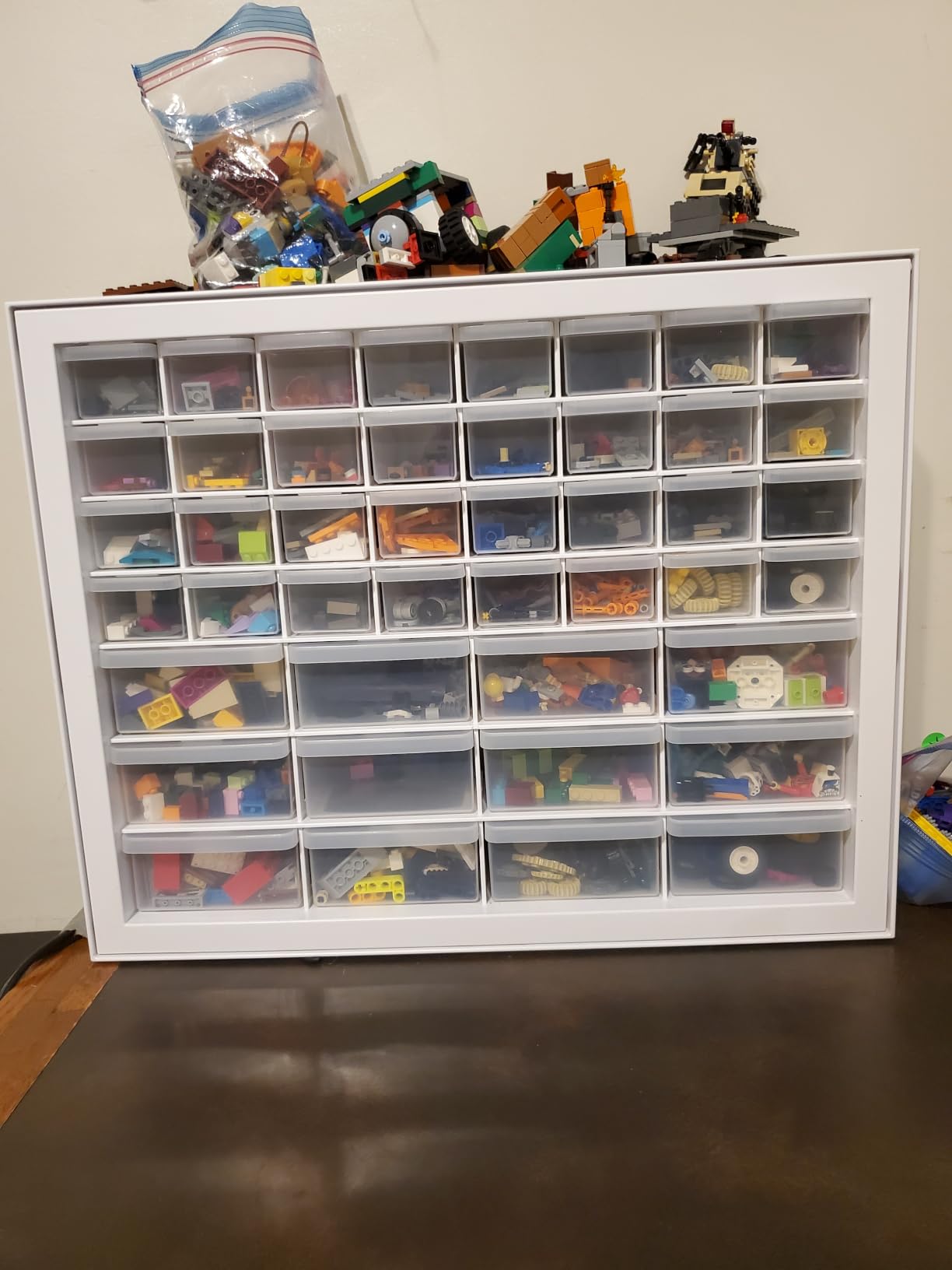 IRIS USA 44-Drawer Small Parts Storage Cabinet, Crafts, Made in USA, White customer photo 2