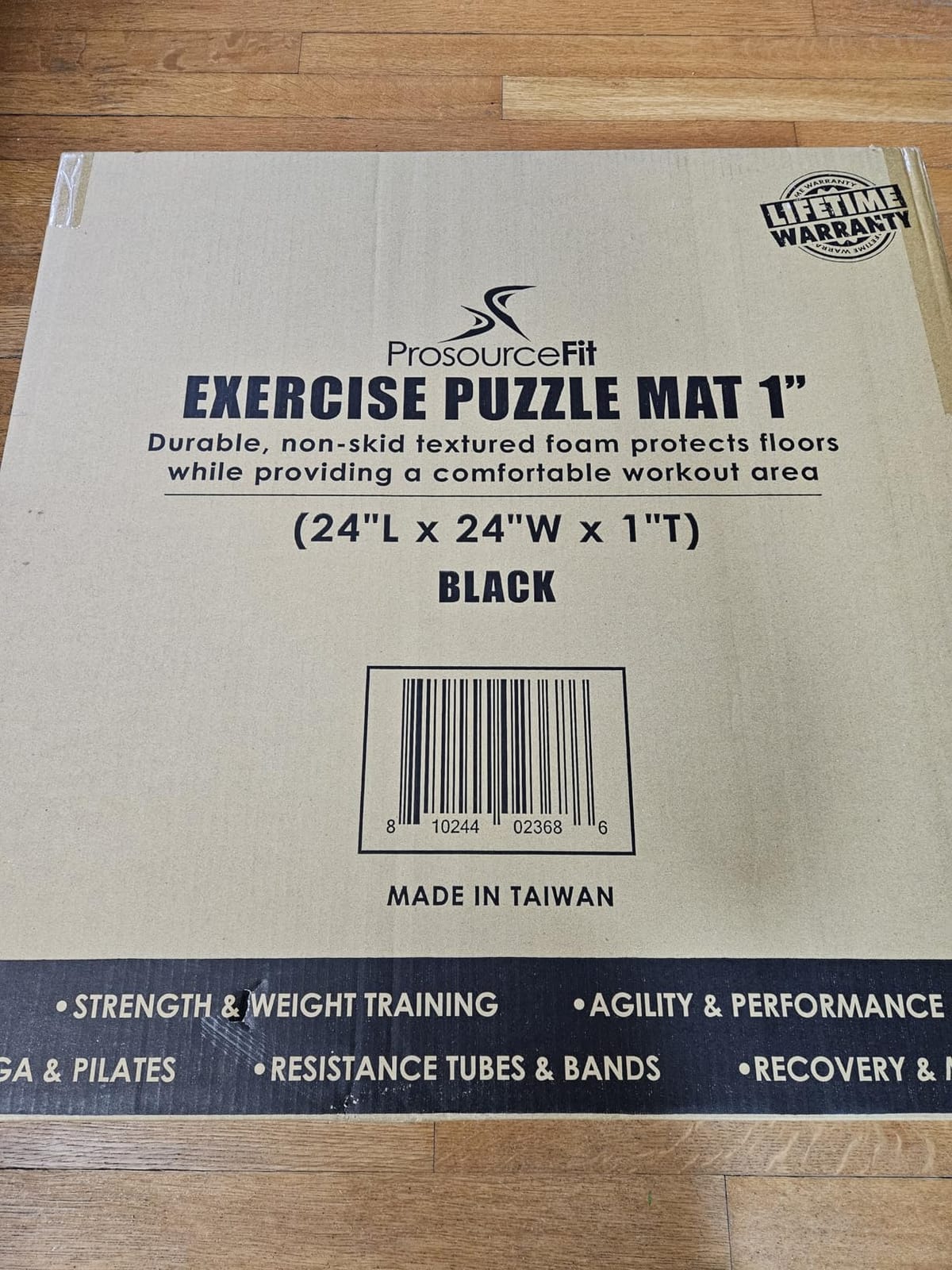 ProsourceFit Weaved Pattern Extra Thick Exercise Puzzle Mat 1-inch, EVA Foam Interlocking Tiles for Protective, Cushioned Flooring for Home and Gym Equipment; Black, 24 SQ FT, 6 Tiles customer photo 2