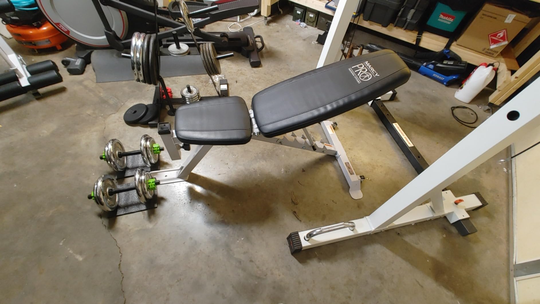 Marcy Foldable Incline Decline Weight Bench, Adjustable 6-Position Backrest customer photo 2
