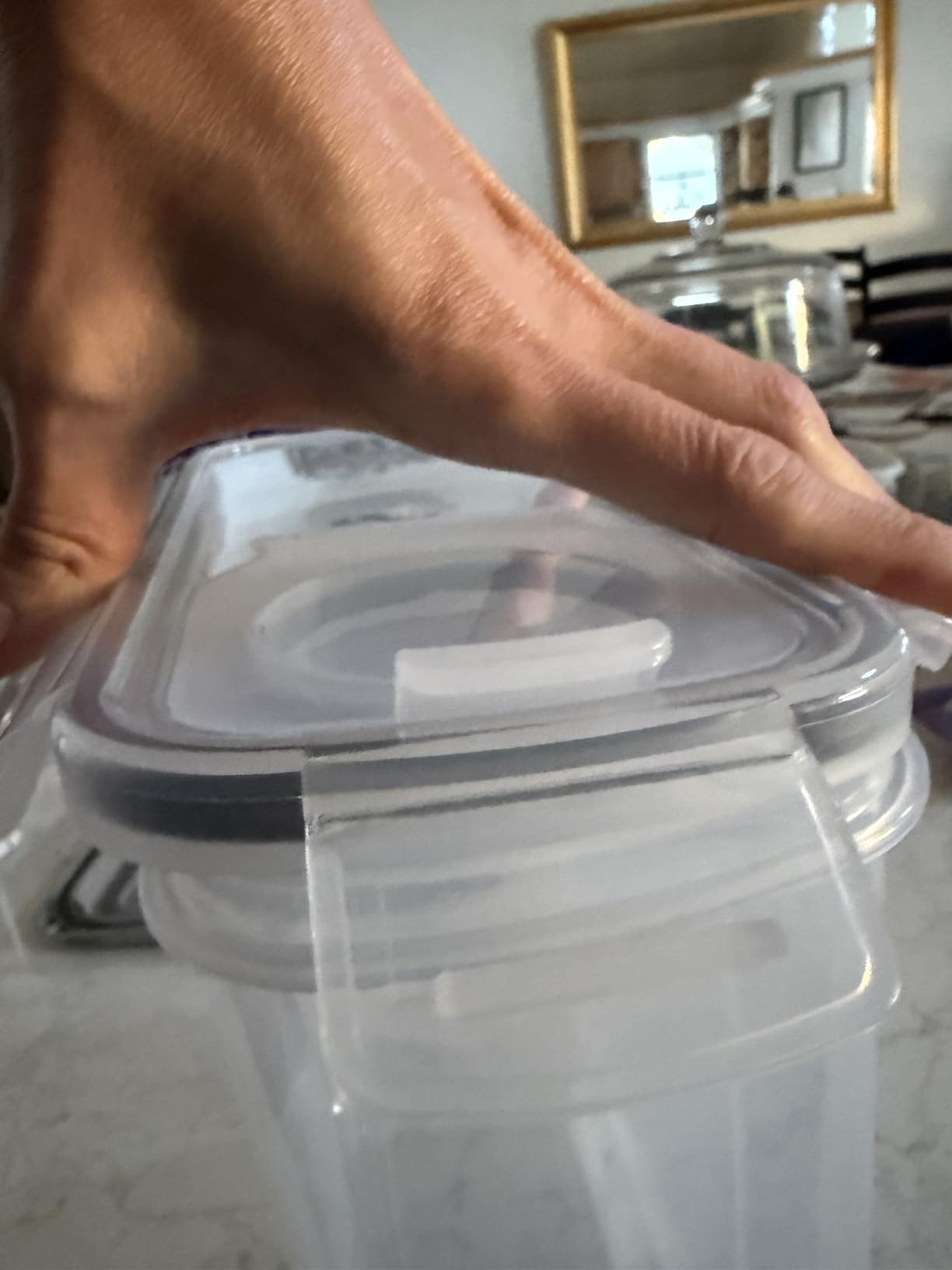 FOOYOO Cereal Containers Storage Set - 4 Piece Airtight Large Food Storage Containers(135.2oz), BPA Free Dispenser Plastic Cereal Storage Containers customer photo 2
