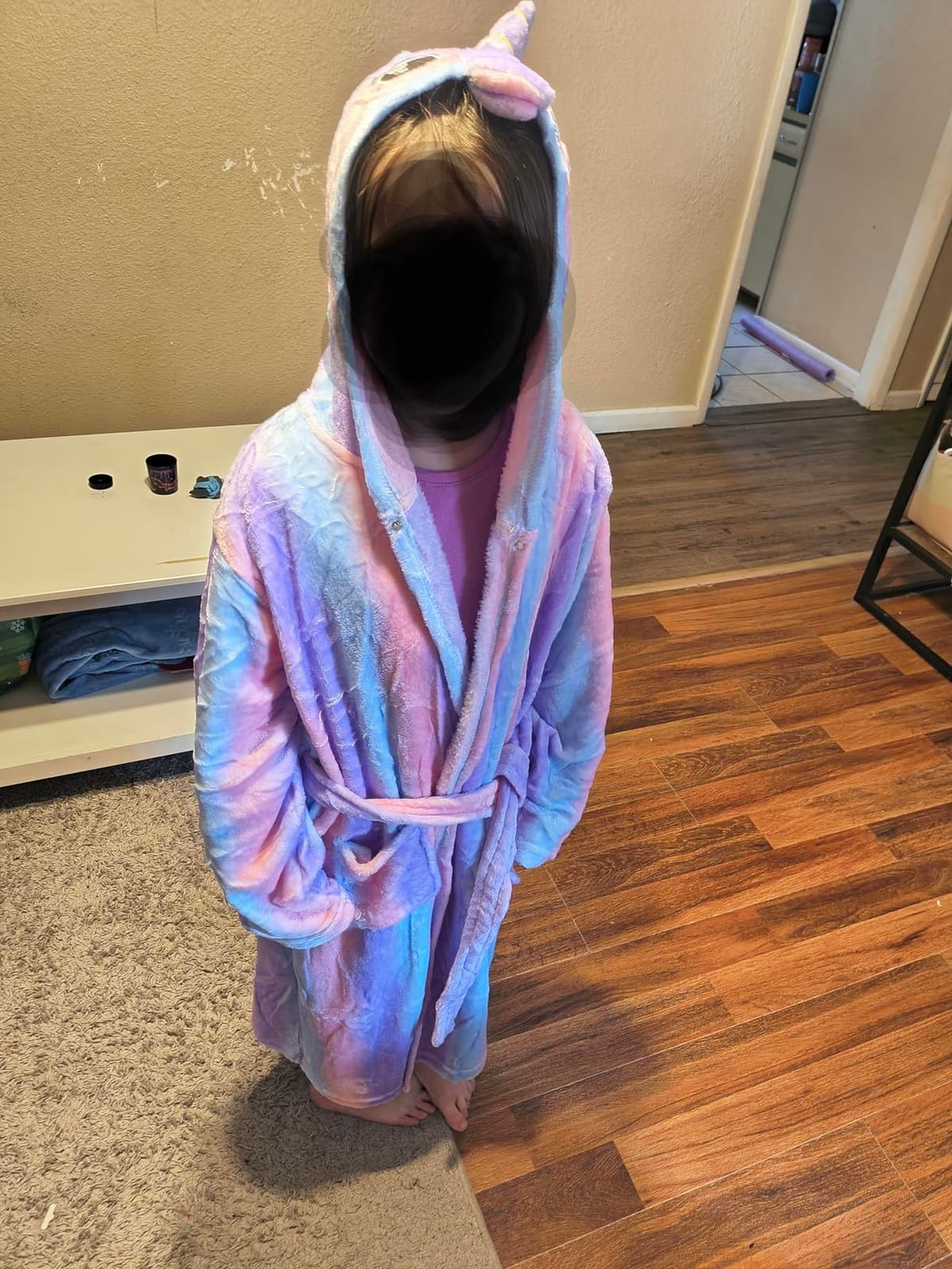 Doctor Unicorn Soft Unicorn Hooded Bathrobe Sleepwear - Unicorn Gifts for Girls customer photo 2
